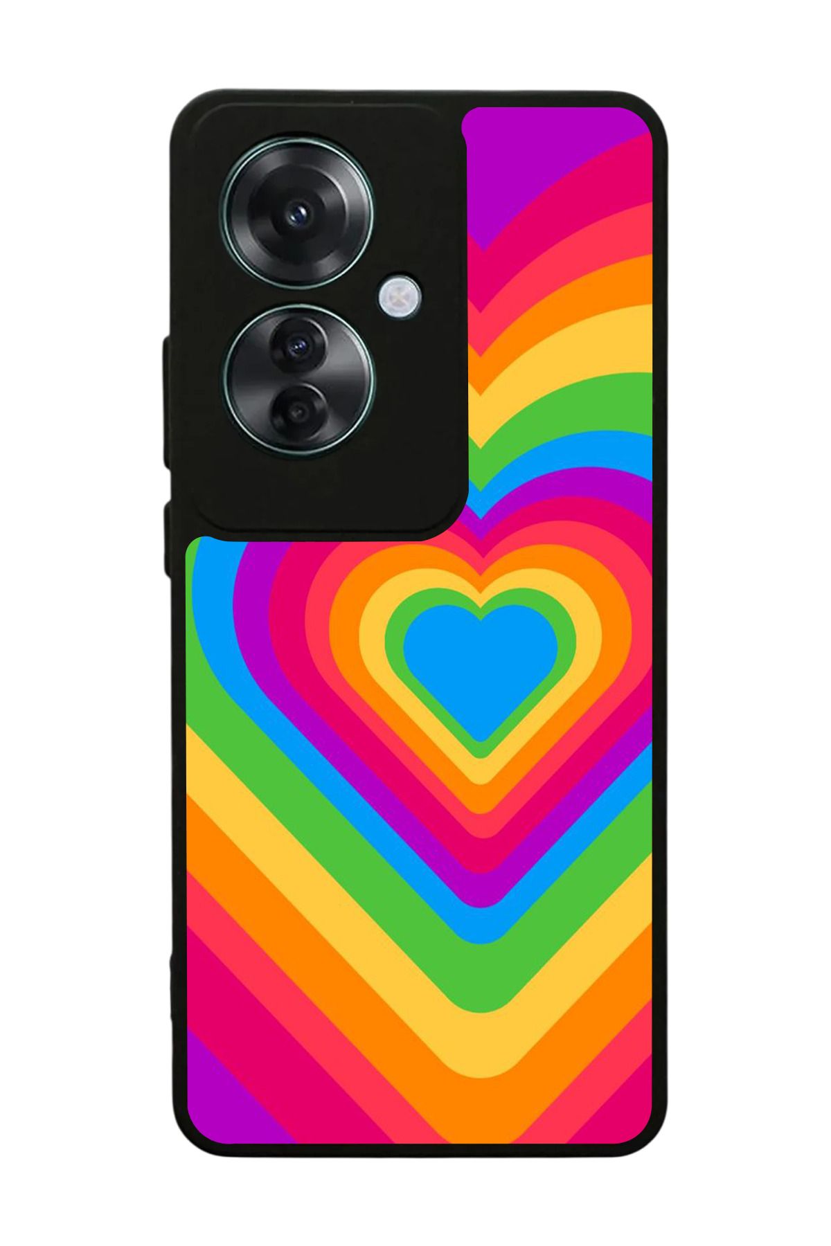 OPPO Reno 11F Uyumlu Mat Siyah Kılıf – Yumuşak Silikon, Koruyucu, Şok Emici Kapak
