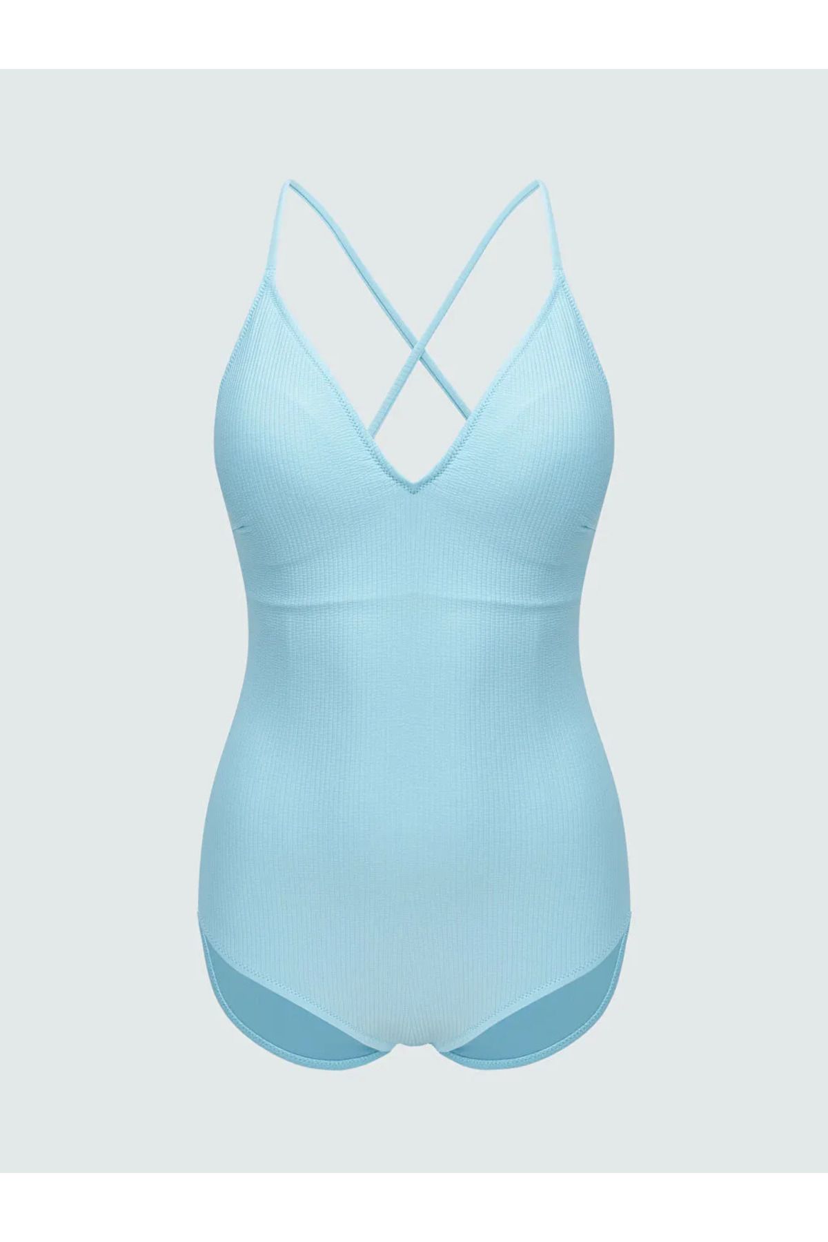 LC Waikiki LCW DREAM Mavi Çıkarılabilir Pedli Kadın Mayo