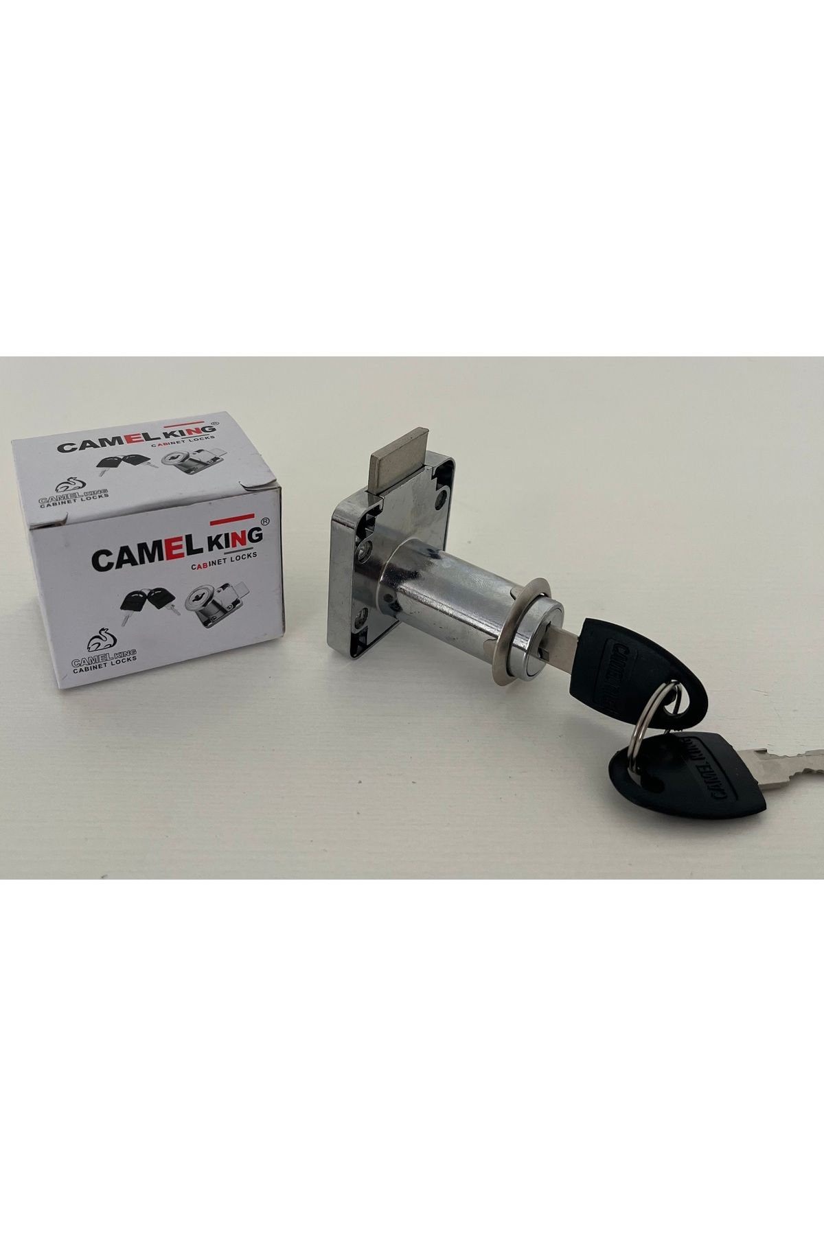 CAMEL KİNG Camel King 36 mm Dolap ve Çekmece Kilidi - Anahtarlı Metal Gövde (10 Paket- 10 kilit + 20 anahtar)