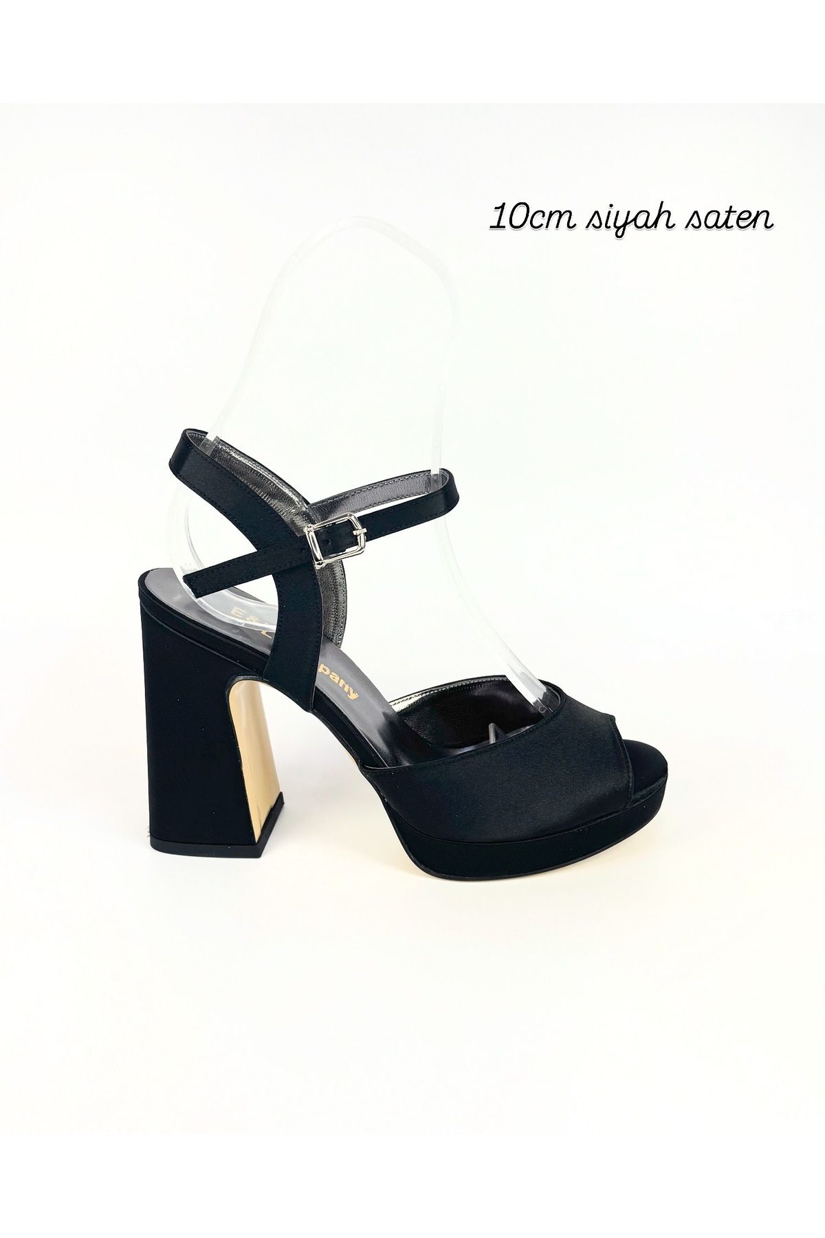 E&L Company 10cm siyah saten tekyüz, altı kaymaz, koşma garantilidir.