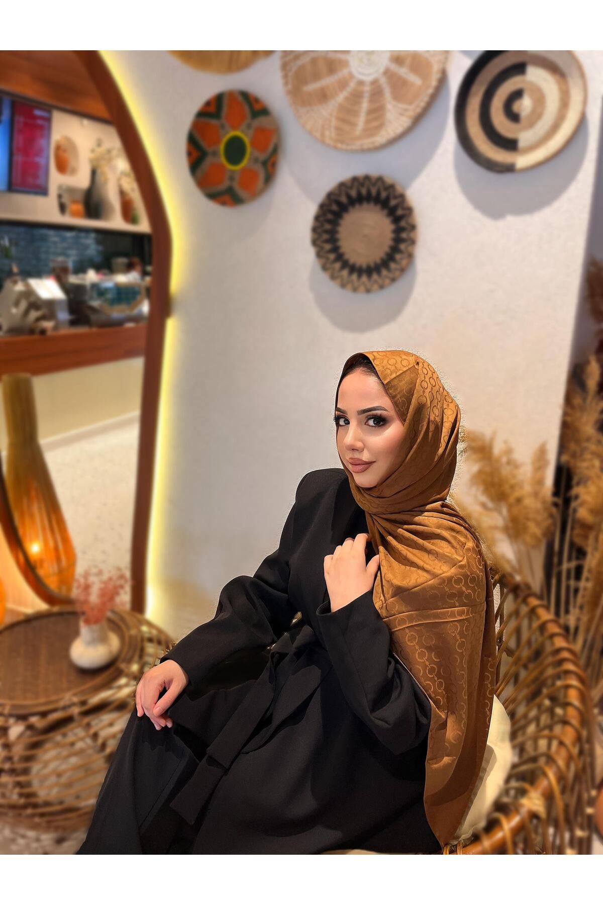 MODA İPEKSİ JAKAR SERİSİ HALE DESEN ŞAL