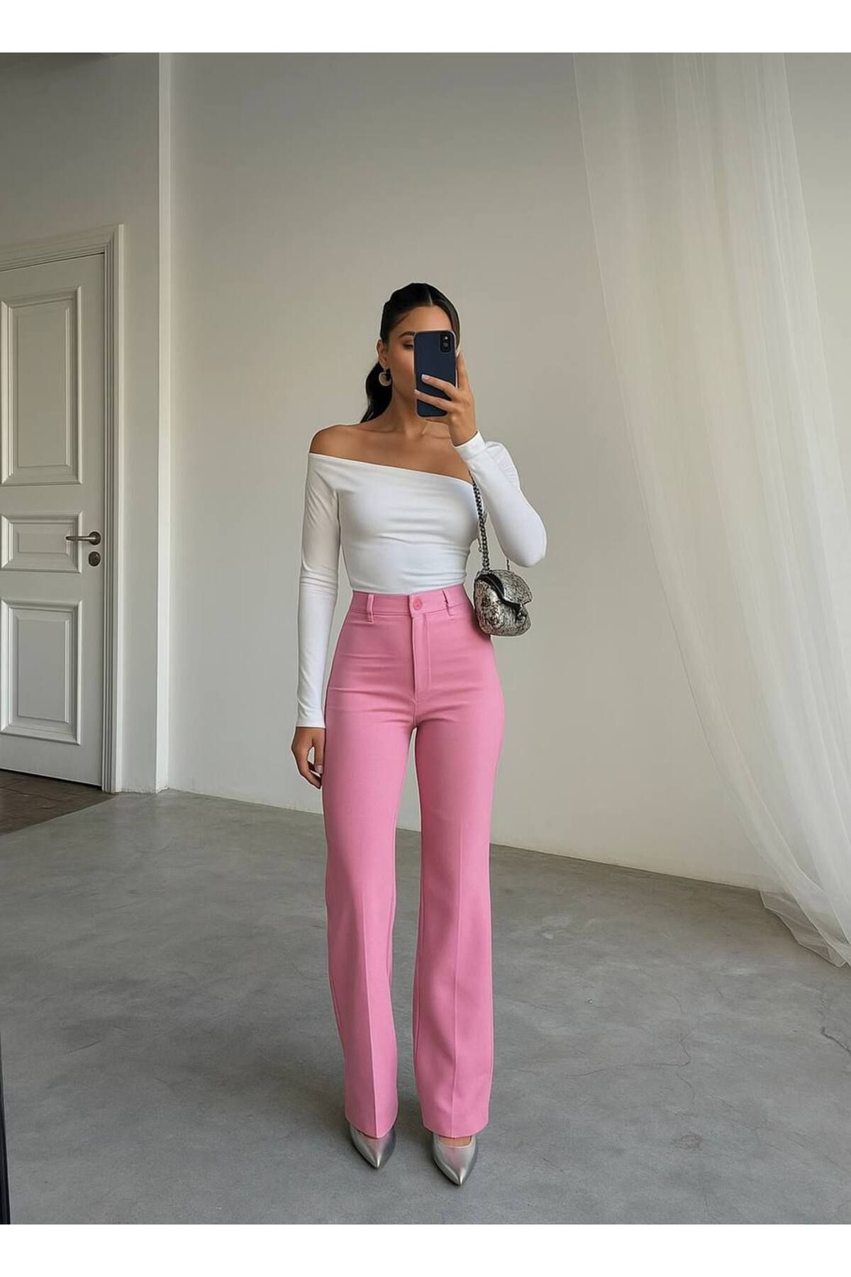 Castivo Fashion BoldFit Yüksek Bel Düz Paça Pantolon