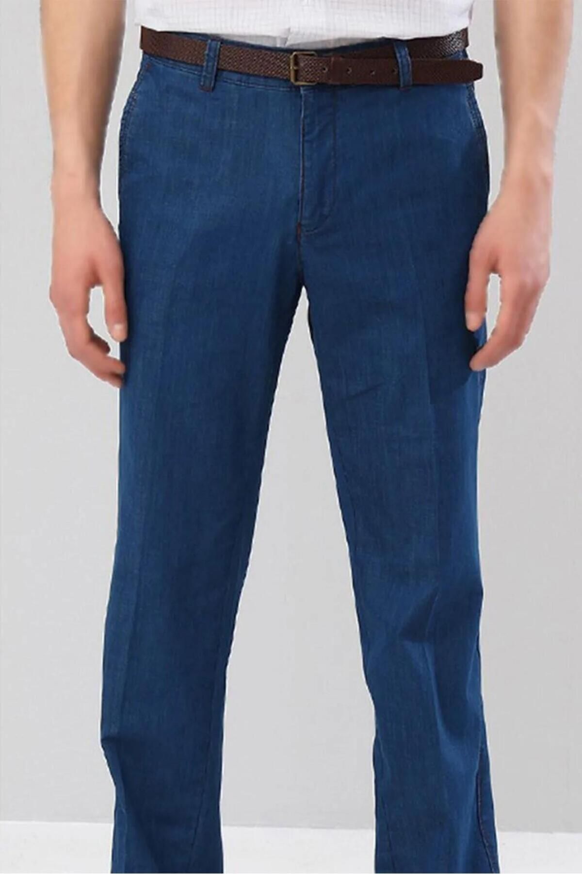 Güray Store Erkek Tnsel Kot Pantolon Pamukluk Klasik Kesim