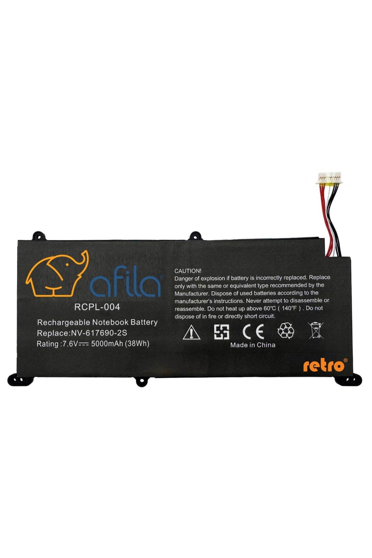 Afila Casper Nirvana C350 Serisi NV-617690-2S Notebook Bataryası, Pili - Ver.2 (intel İ3 Cpu) / RCPL-004