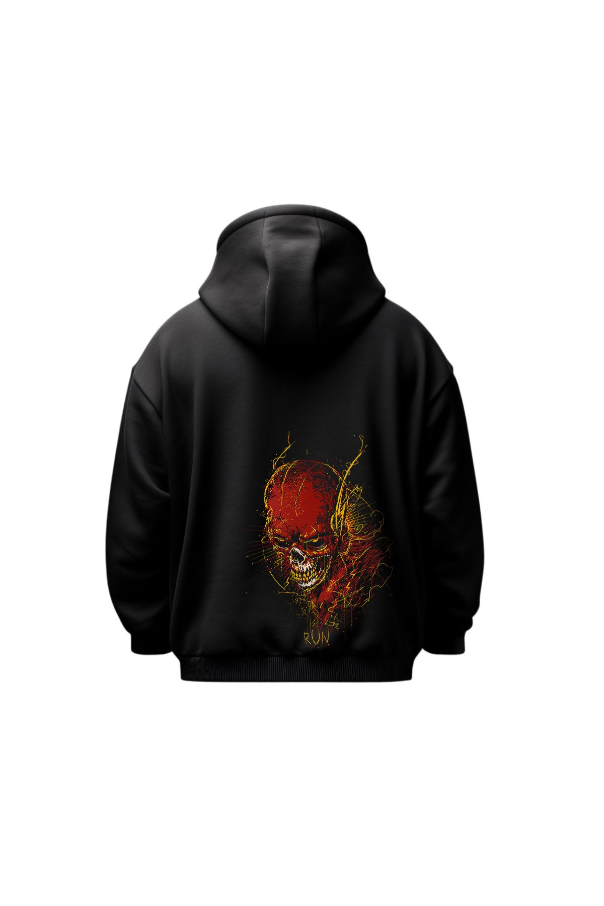 Huw The Flash DC Comics Sırt Baskı Unisex Regular Hoodie Sweatshirt