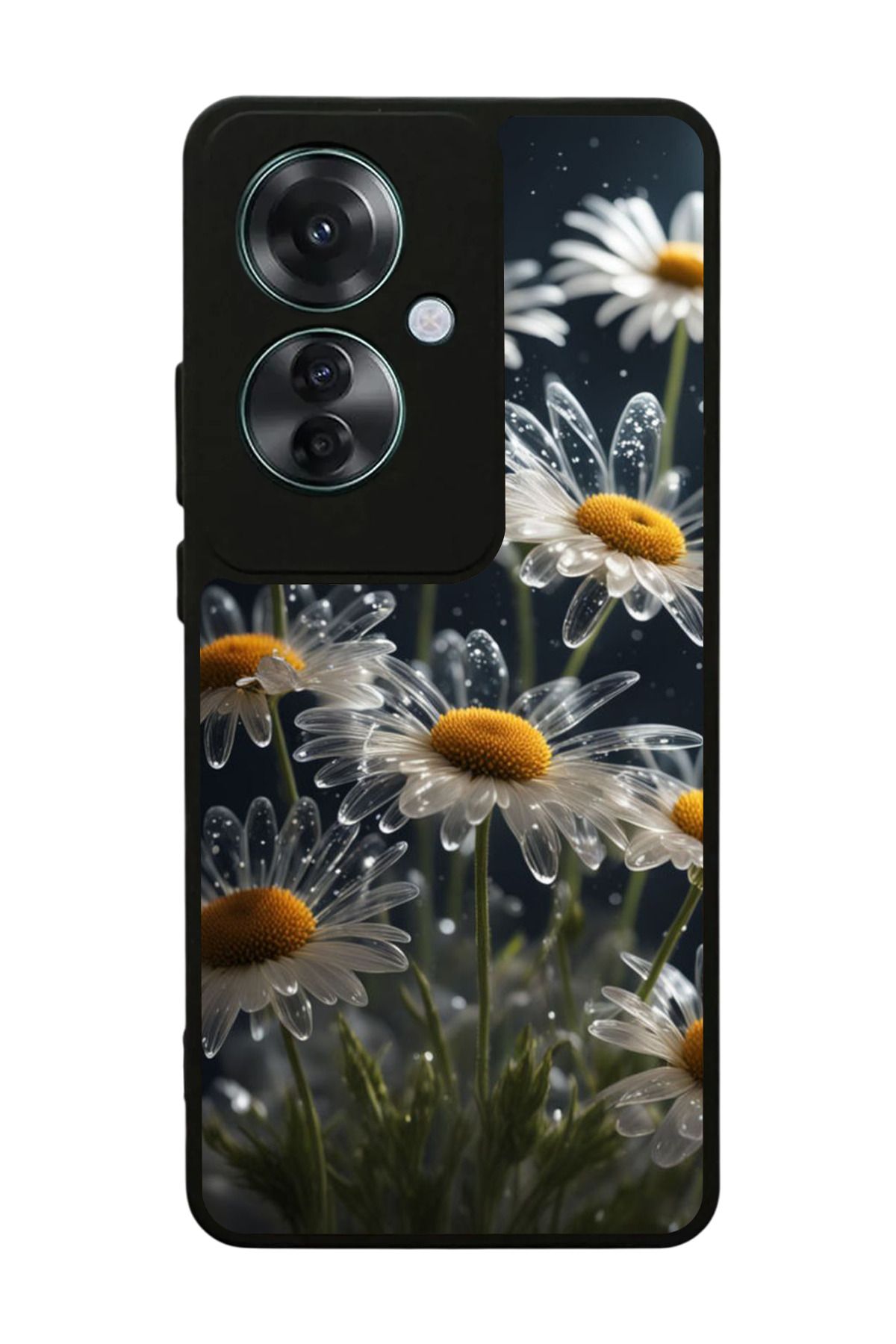 OPPO Reno 11F Uyumlu Mat Siyah Kılıf – Yumuşak Silikon, Koruyucu, Şok Emici Kapak