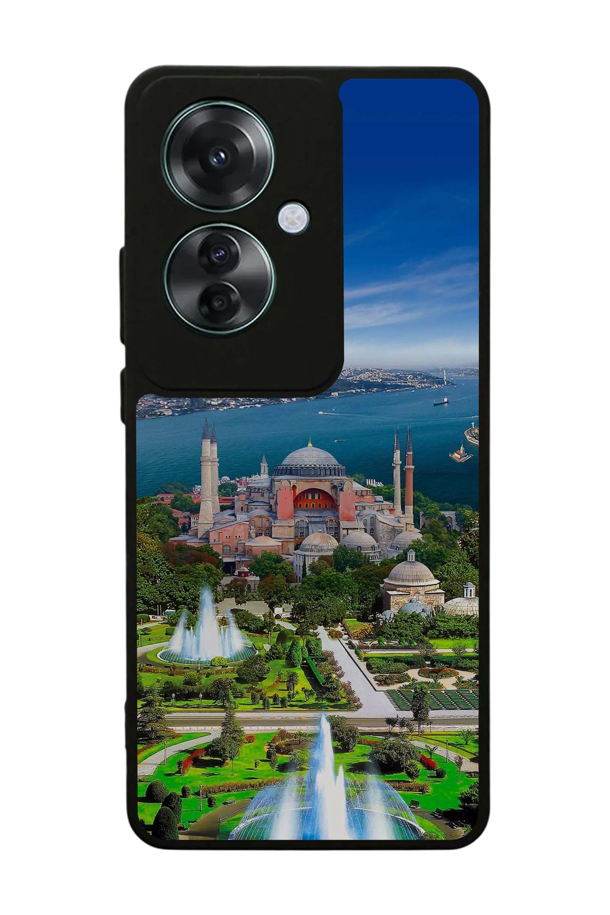 OPPO Reno 11F Uyumlu Mat Siyah Kılıf – Yumuşak Silikon, Koruyucu, Şok Emici Kapak
