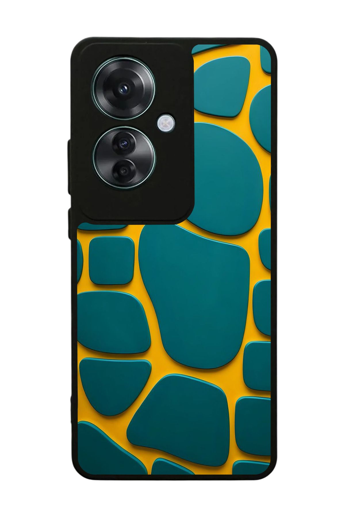 OPPO Reno 11F Uyumlu Mat Siyah Kılıf – Yumuşak Silikon, Koruyucu, Şok Emici Kapak