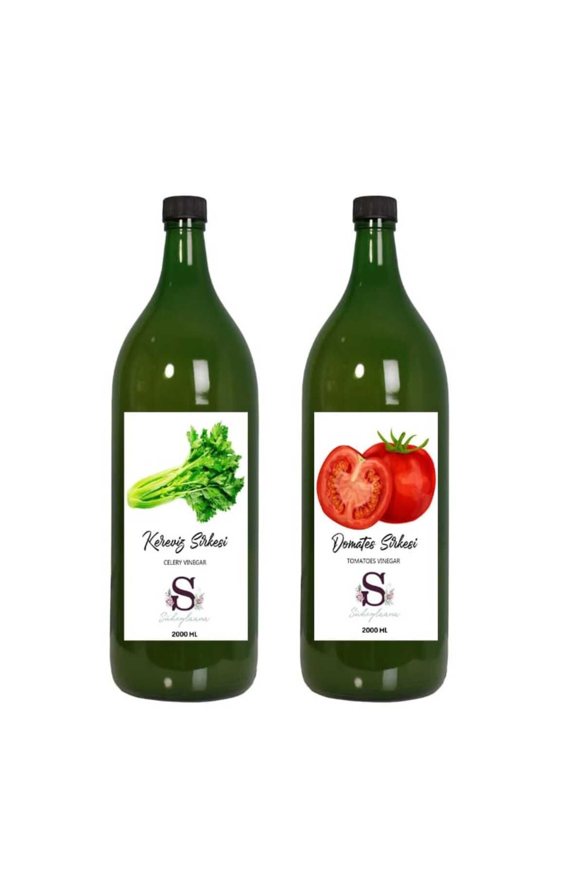 Süheylaana Doğal Kereviz Sirkesi 2000 Ml - Doğal Domates Sirkesi 2000 Ml