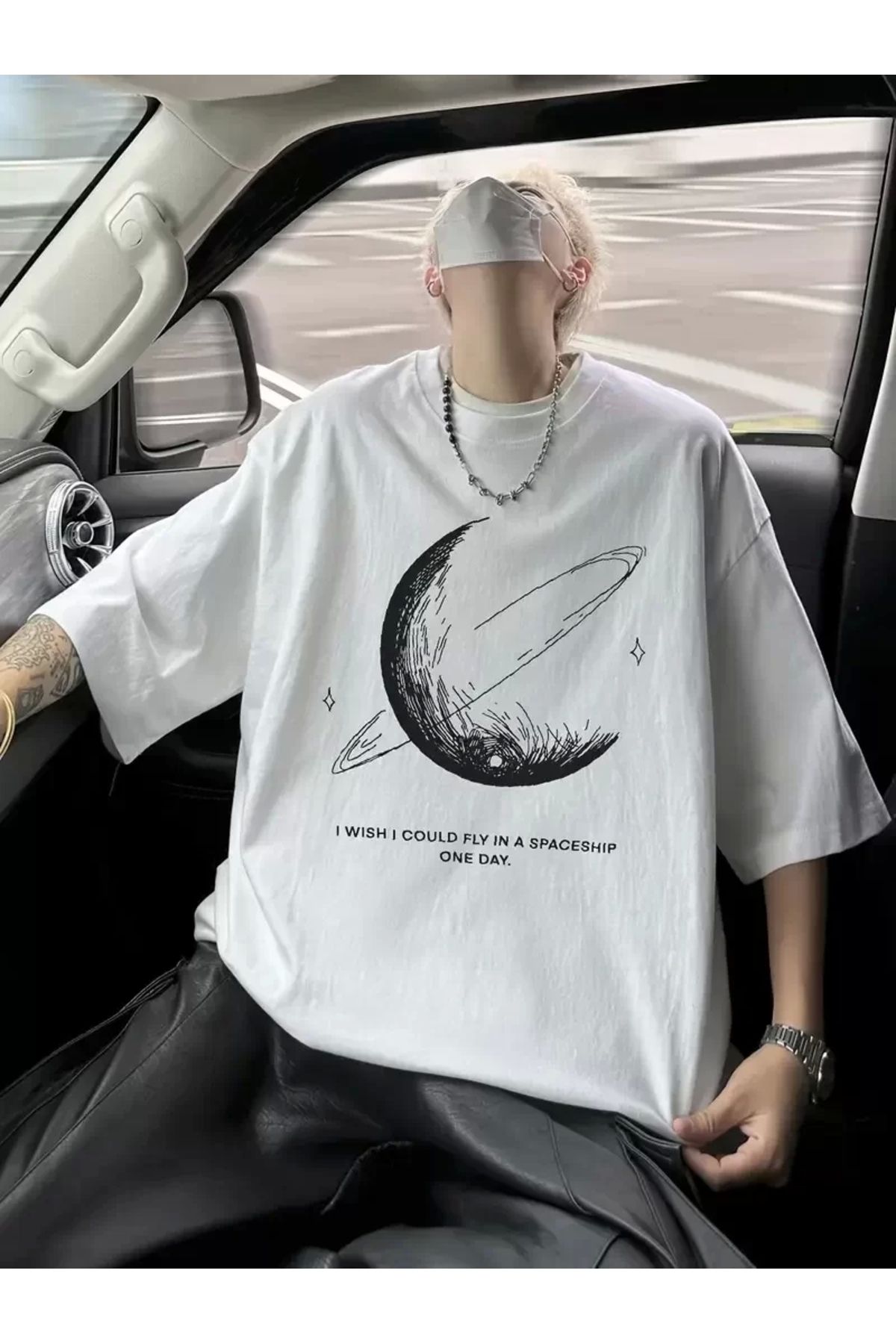 AE Stil Erkekler için Siyah Tişört Grafik Genç Emo Vintage Gotik Rahat Büyük Beden Kısa Kollu Tişört Giysi Ü