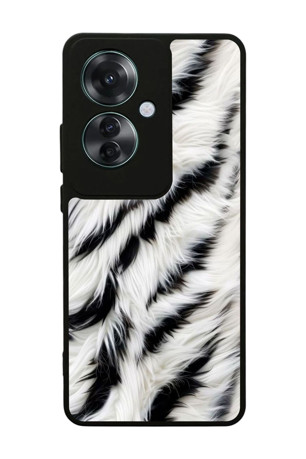 OPPO Reno 11F Uyumlu Mat Siyah Kılıf – Yumuşak Silikon, Koruyucu, Şok Emici Kapak