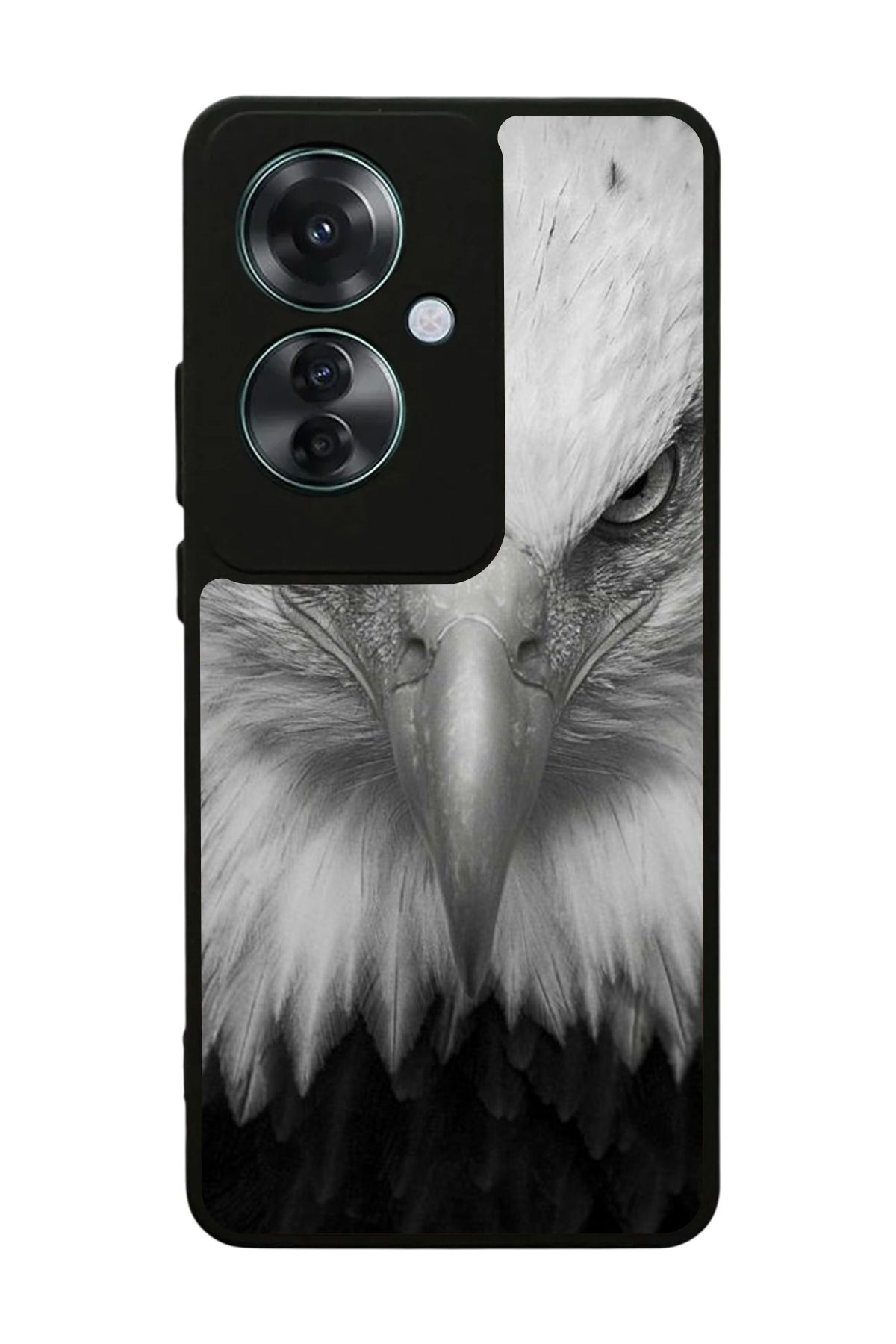OPPO Reno 11F Uyumlu Mat Siyah Kılıf – Yumuşak Silikon, Koruyucu, Şok Emici Kapak
