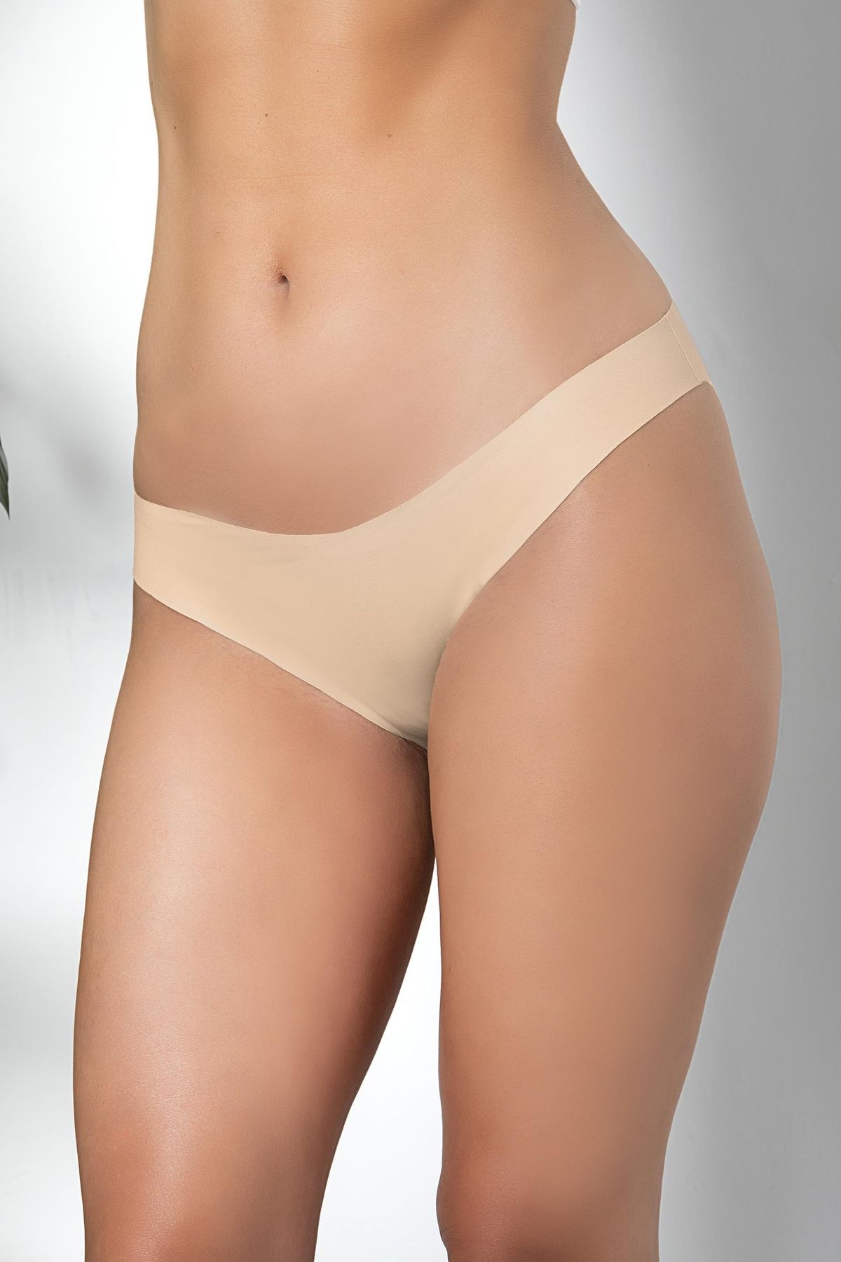 sepya 3'LÜ DİKİŞSİZ, İZ YAPMAZ, LAZER KESİM, SLİP KÜLOT CAPPUCİNO (MGP21261)