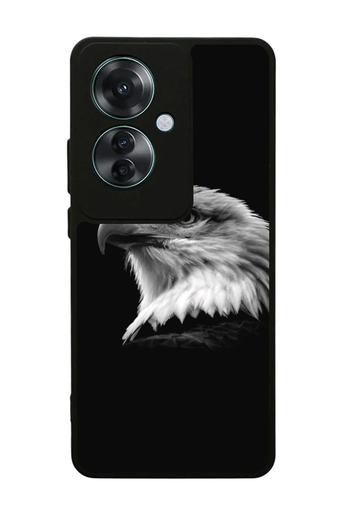 OPPO Reno 11F Uyumlu Mat Siyah Kılıf – Yumuşak Silikon, Koruyucu, Şok Emici Kapak