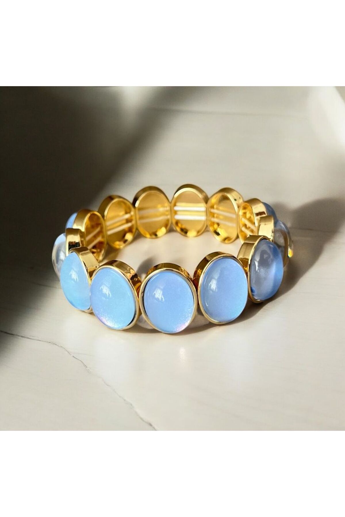SA ŞA TAKI ZRA Model Bodrum Gold Detaylı Bileklik