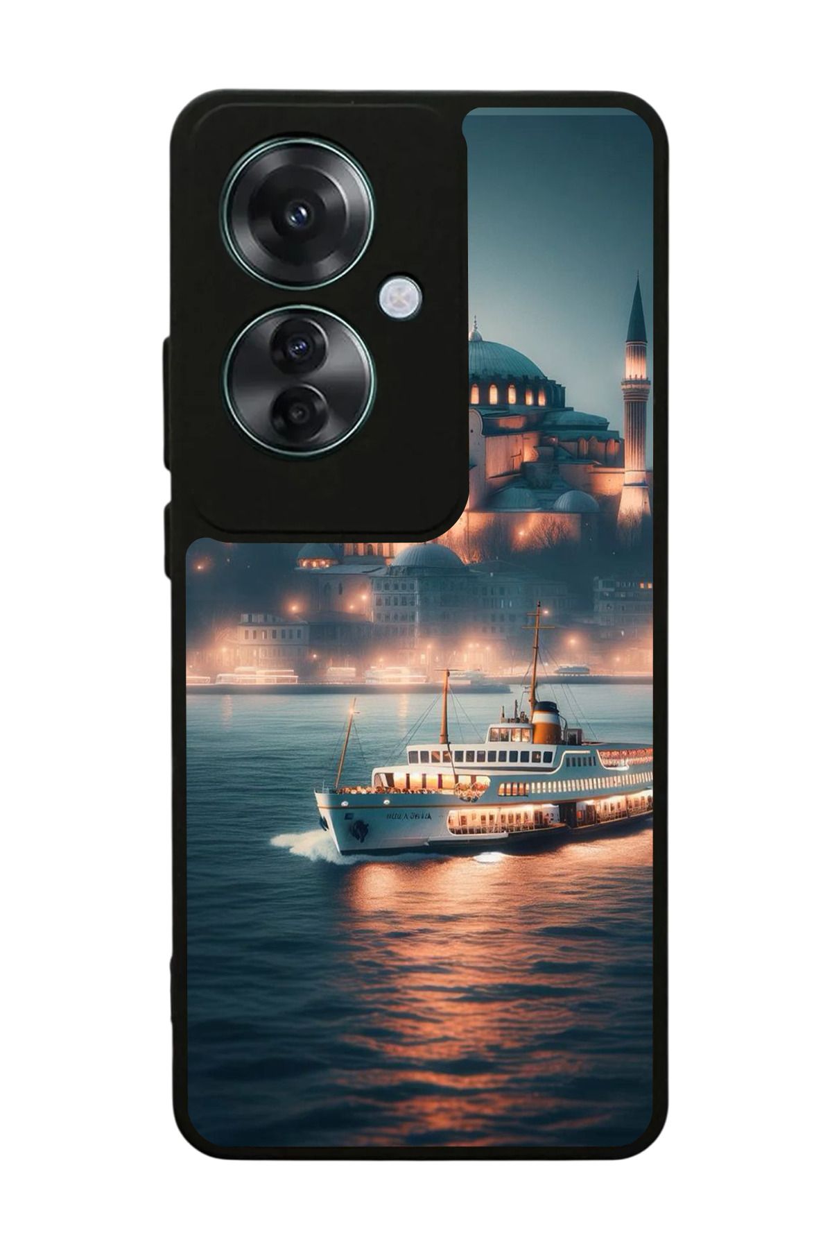 OPPO Reno 11F Uyumlu Mat Siyah Kılıf – Yumuşak Silikon, Koruyucu, Şok Emici Kapak