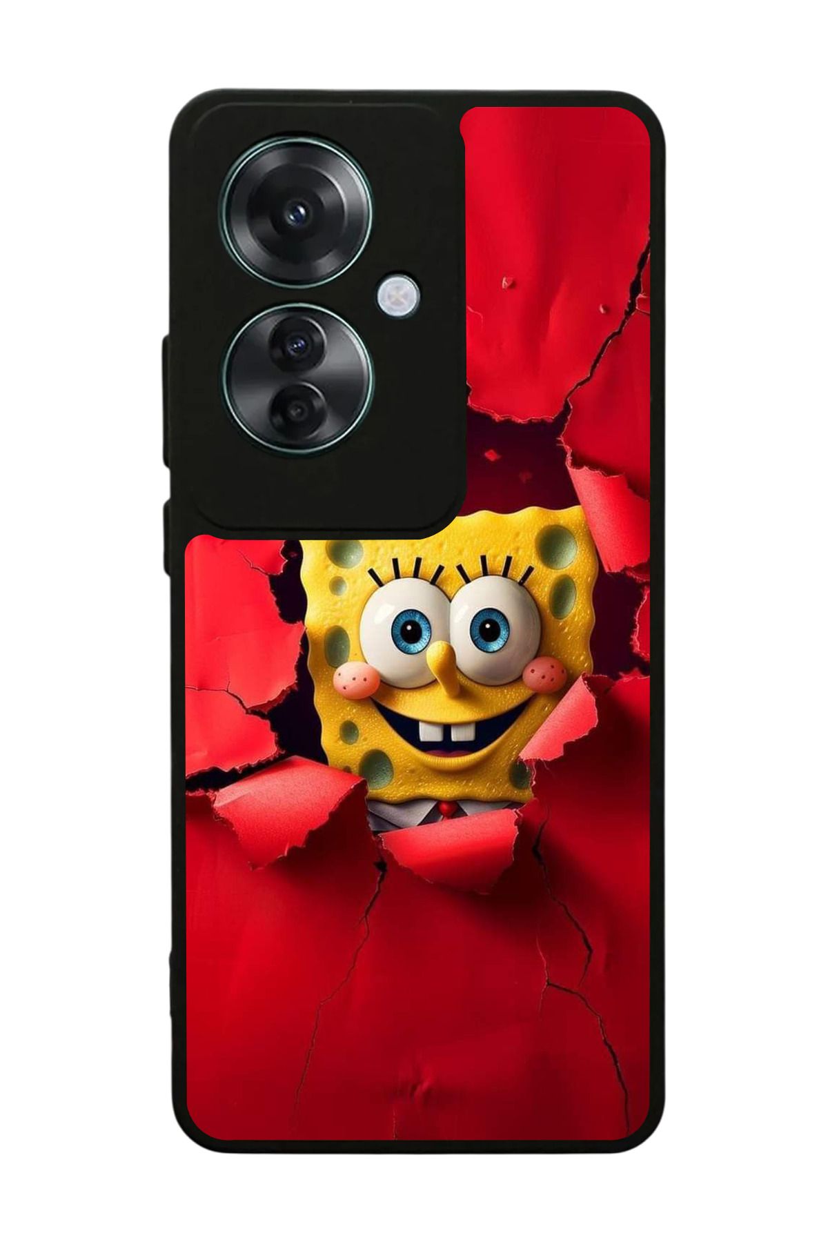 OPPO Reno 11F Uyumlu Mat Siyah Kılıf – Yumuşak Silikon, Koruyucu, Şok Emici Kapak