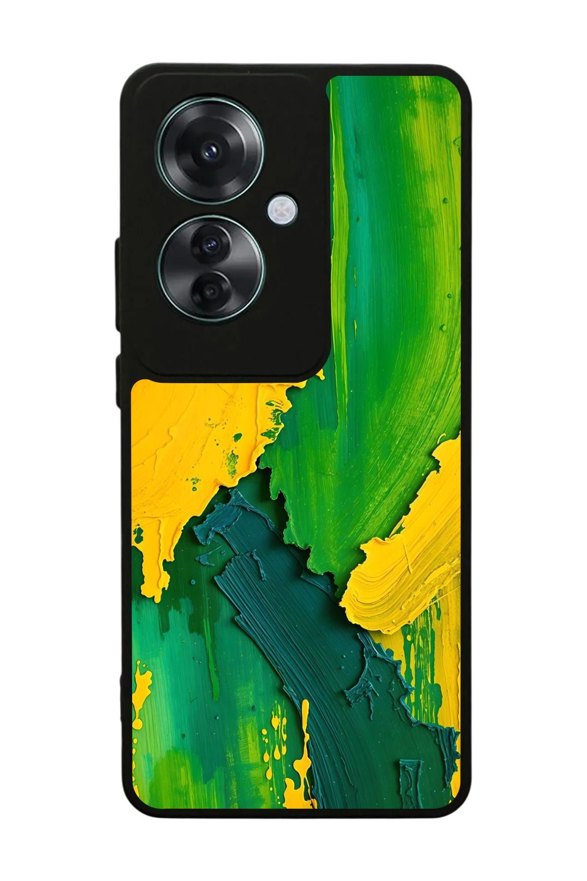 OPPO Reno 11F Uyumlu Mat Siyah Kılıf – Yumuşak Silikon, Koruyucu, Şok Emici Kapak
