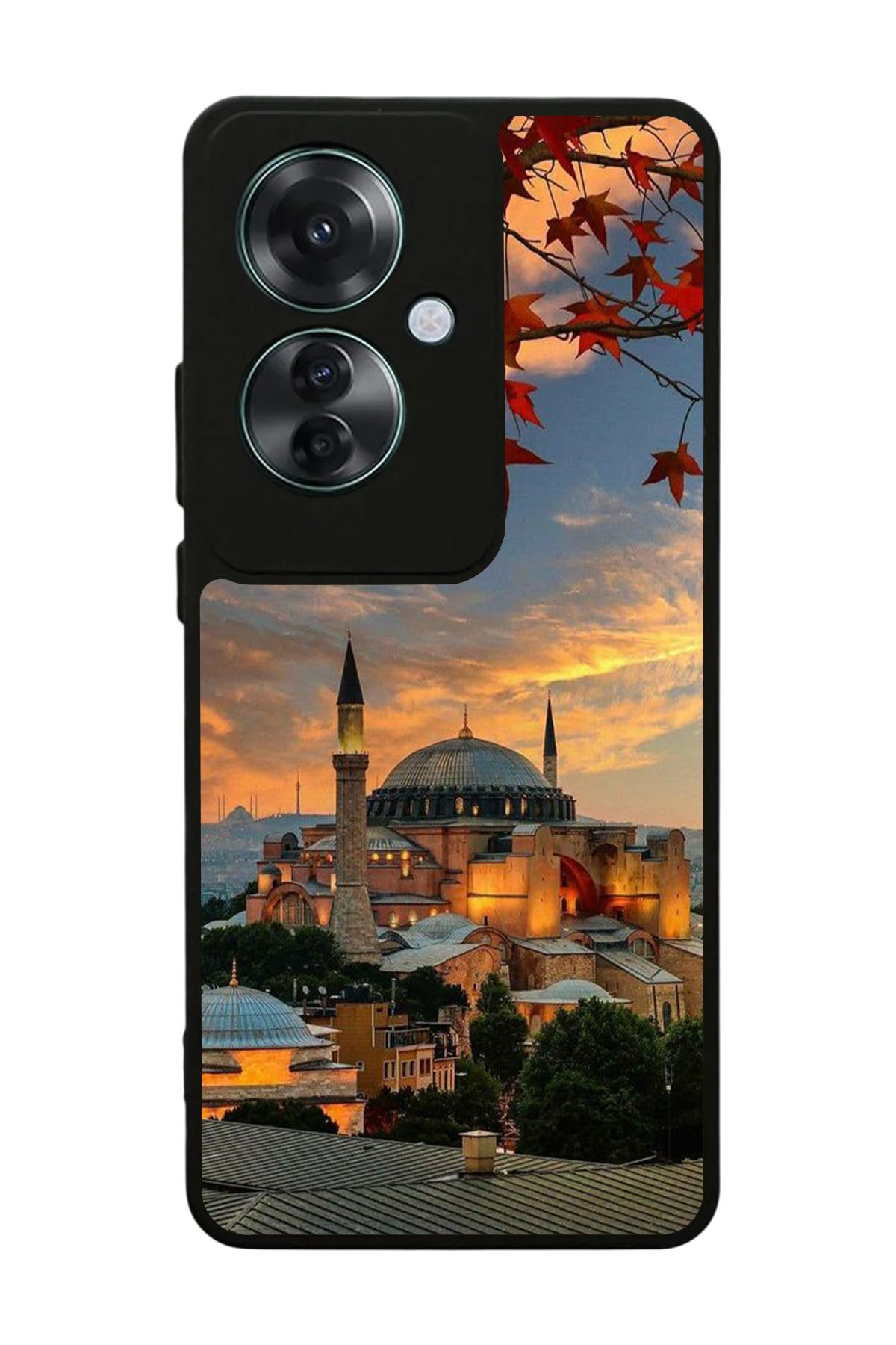 OPPO Reno 11F Uyumlu Mat Siyah Kılıf – Yumuşak Silikon, Koruyucu, Şok Emici Kapak