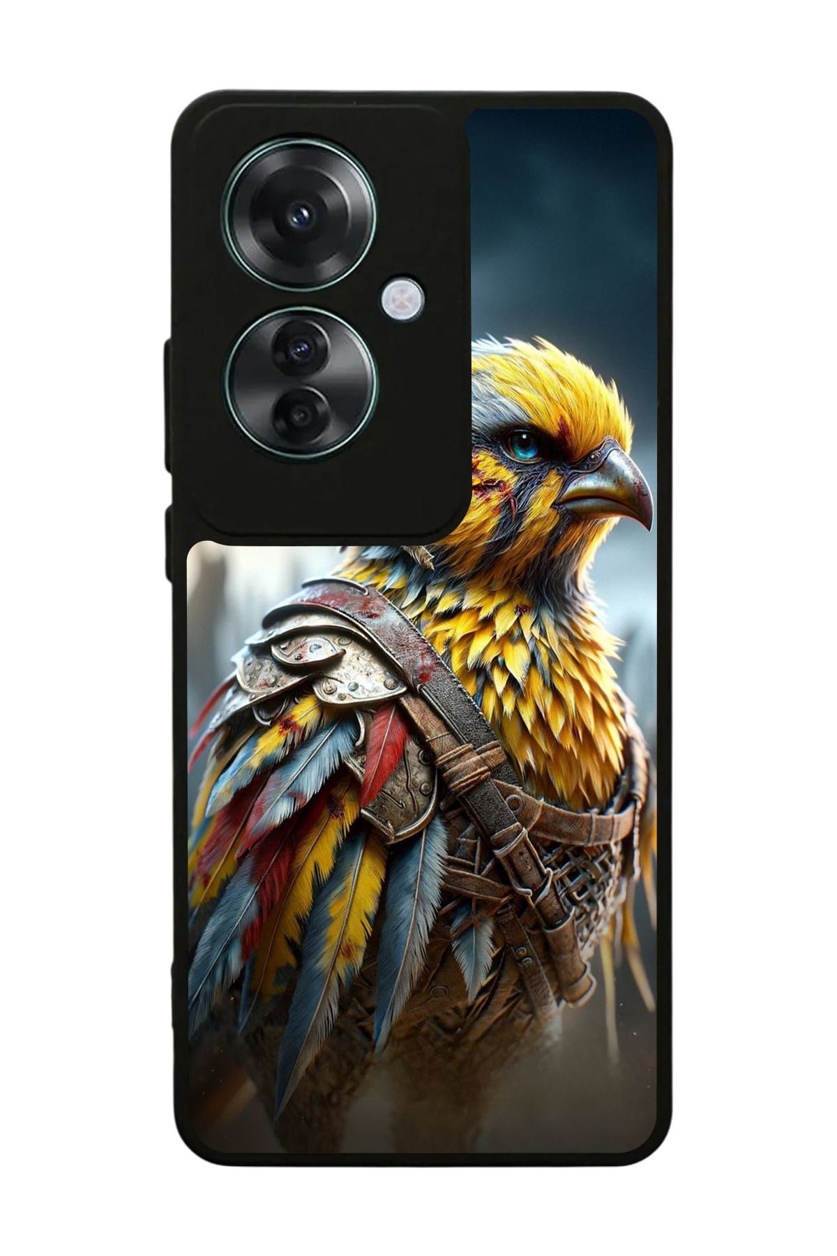OPPO Reno 11F Uyumlu Mat Siyah Kılıf – Yumuşak Silikon, Koruyucu, Şok Emici Kapak