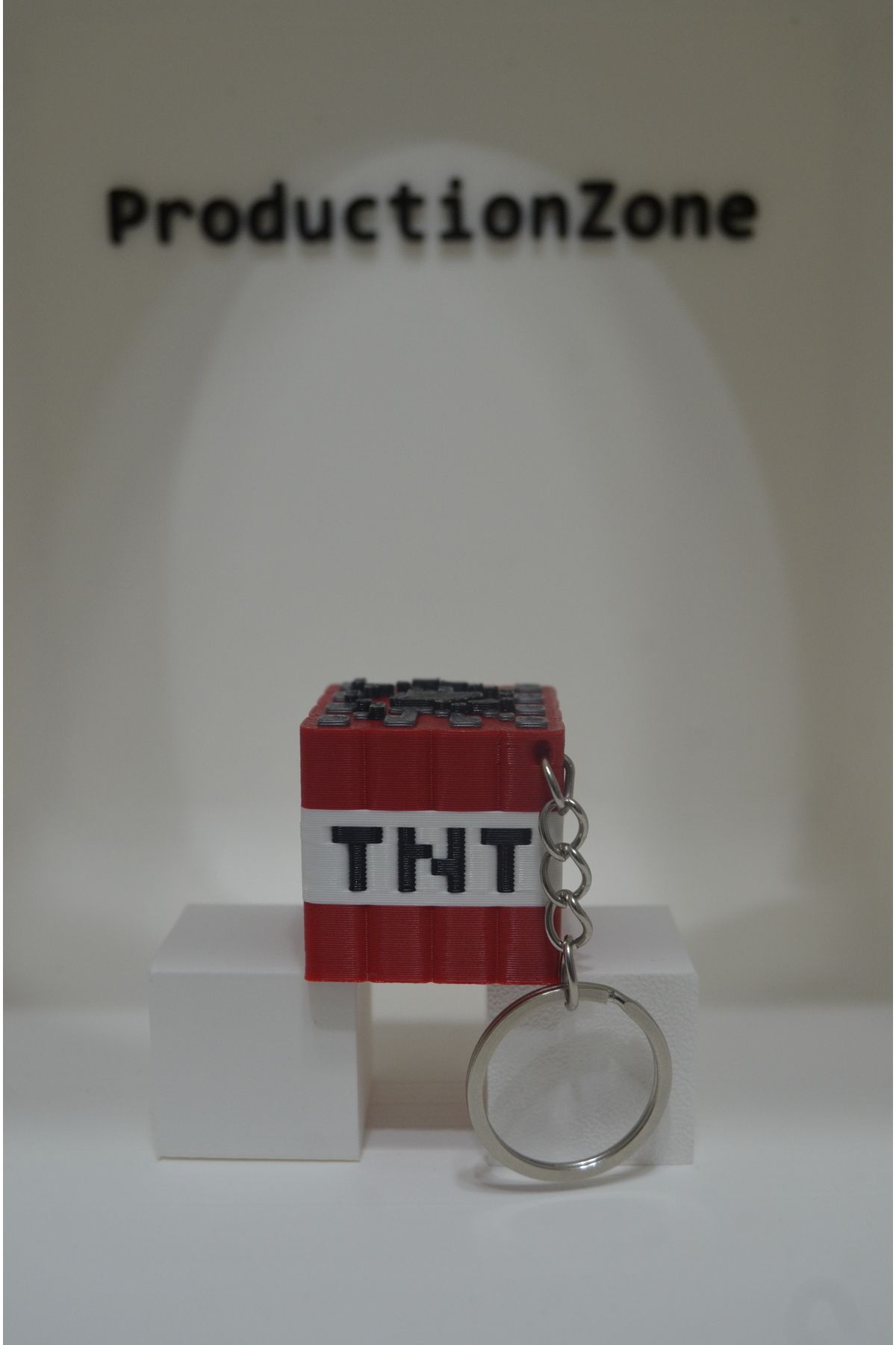ProductionZone MineCraft Tnt Anahtarlık