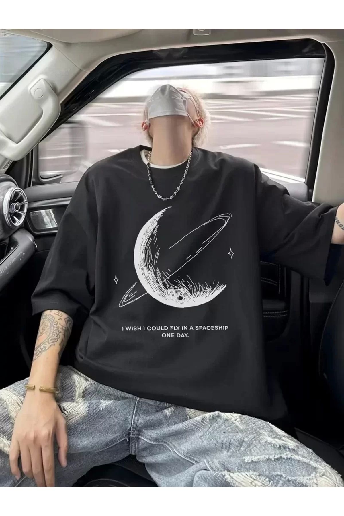 AE Stil Erkekler için Siyah Tişört Grafik Genç Emo Vintage Gotik Rahat Büyük Beden Kısa Kollu Tişört Giysi Ü