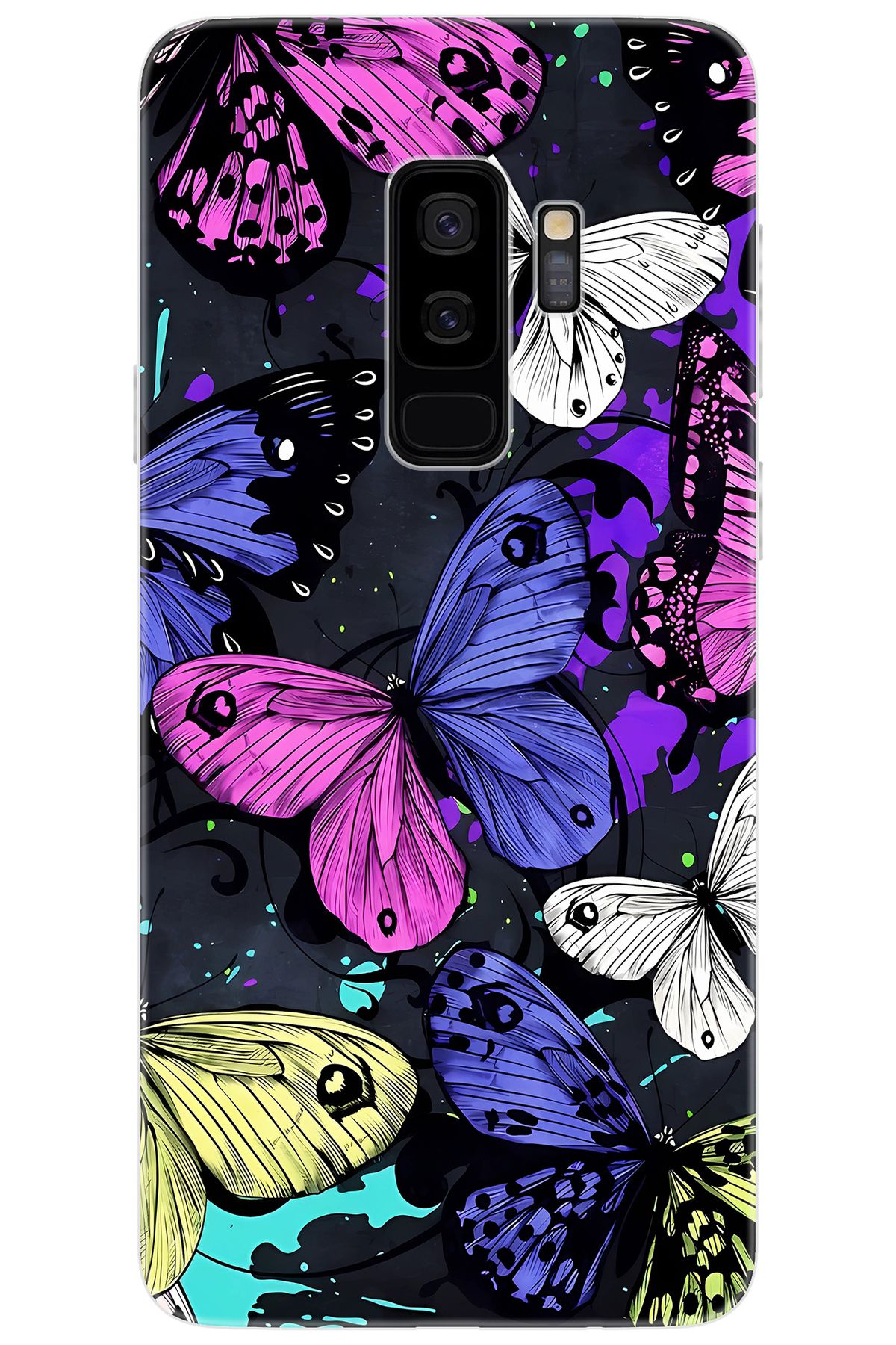 Ceppare Samsung Galaxy S9 PLUS (SM-G965F) Uyumlu Kılıf Desen Silikon Kalp Yapan Kelebek STK:651 CP-7Bg9bx1