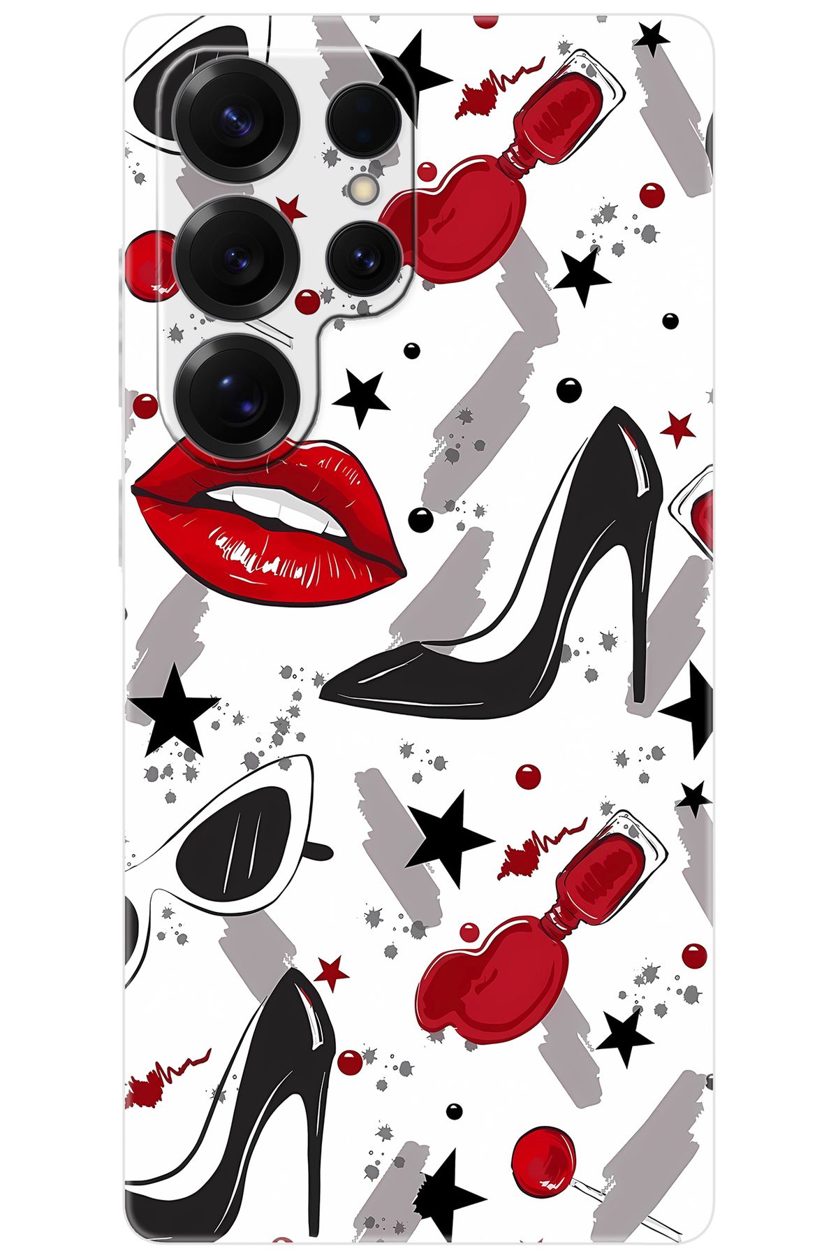 Ceppare Samsung Galaxy S25 ULTRA (SM-S938B) Uyumlu Kılıf Desenli Silikon Fashion Design STK:676 CP-KEra7yg