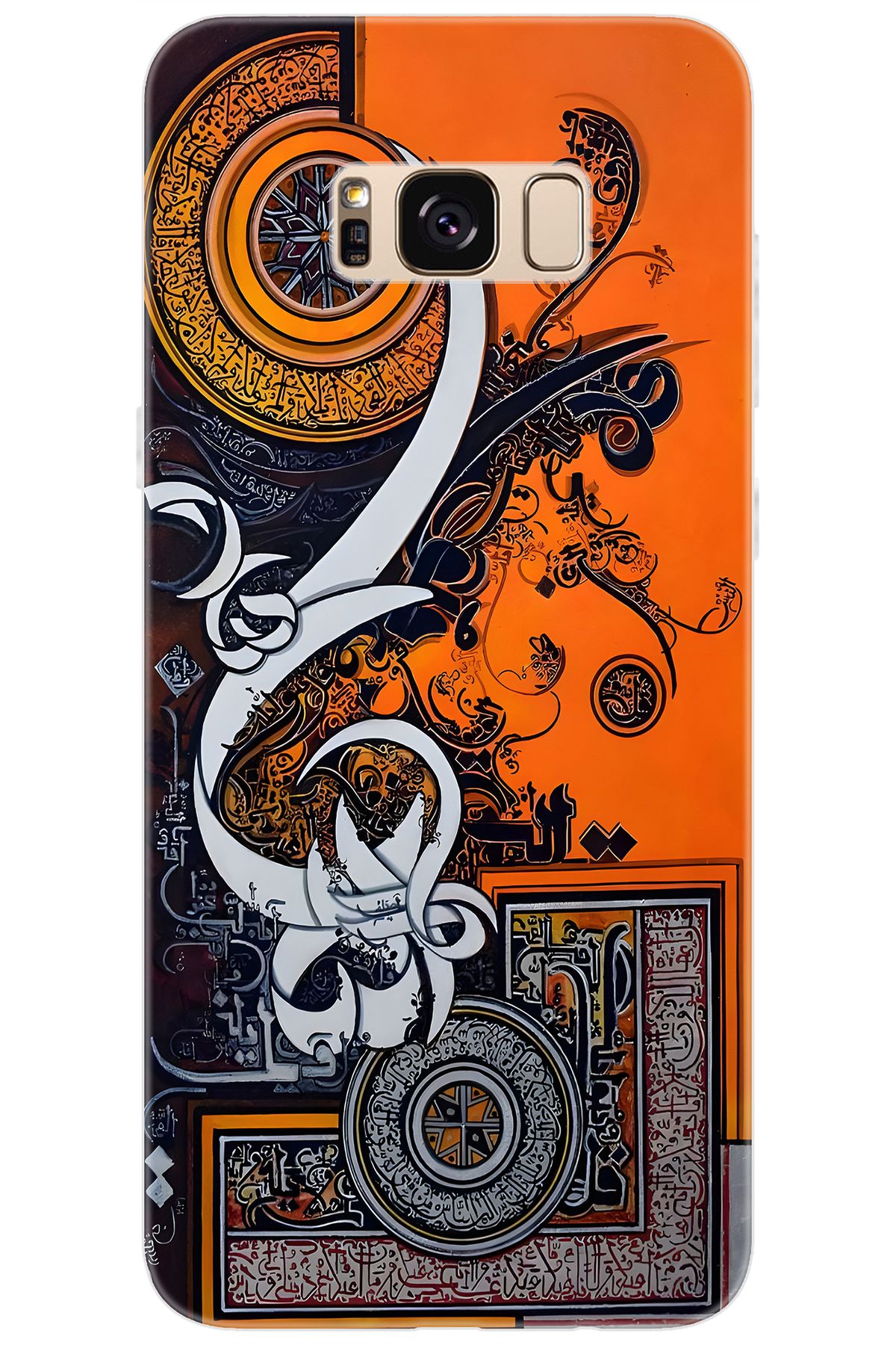 Ceppare Samsung Galaxy S8 PLUS (SM-G955F) Uyumlu Kılıf Desenli Silikon Kaligrafi Tasarım STK:649 CP-oGwXY4u