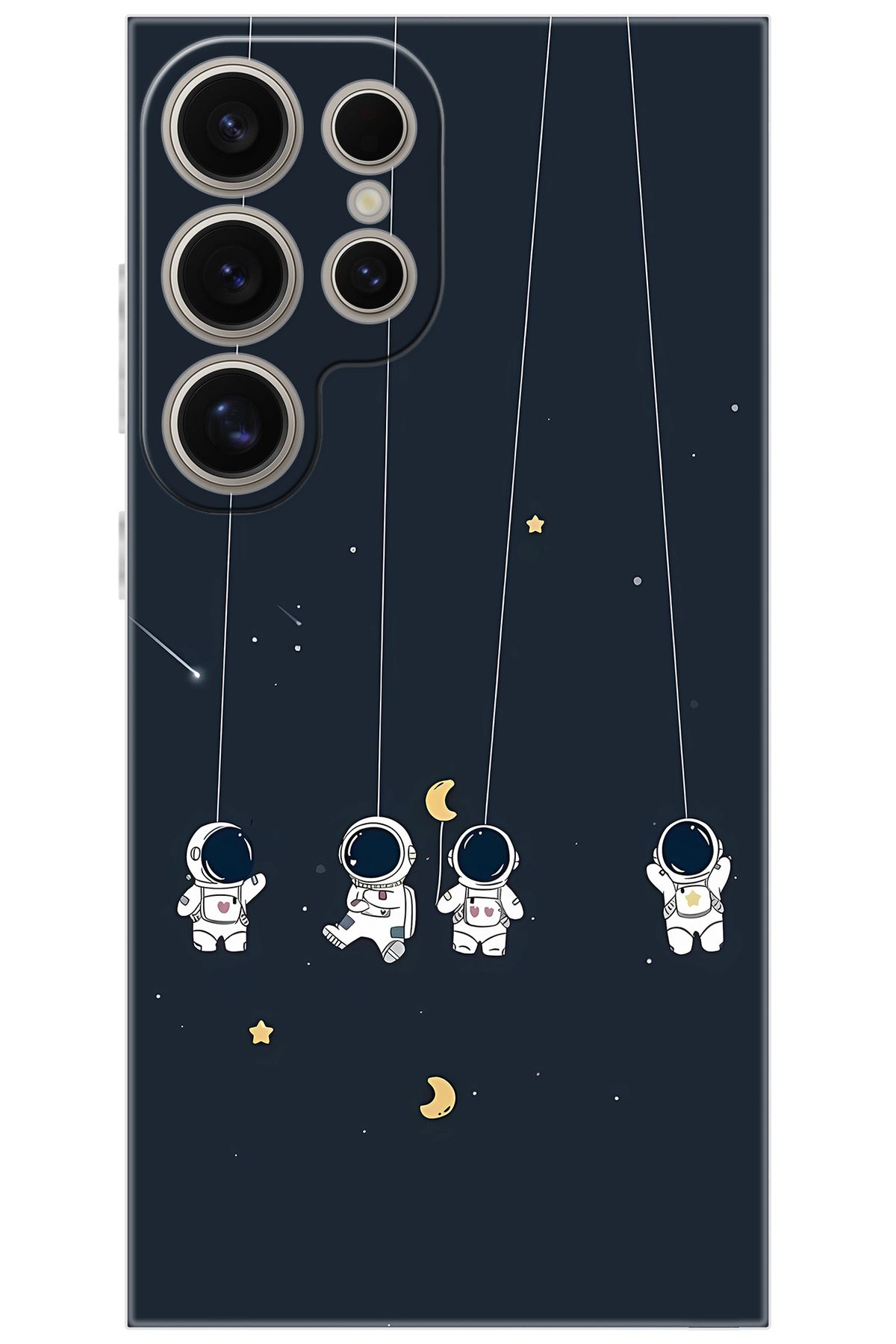 Ceppare Samsung Galaxy S24 ULTRA (SM-S928B) Uyumlu Kılıf Desen Baskılı Silikon Astronot STK:663 CP-QuC3ofb