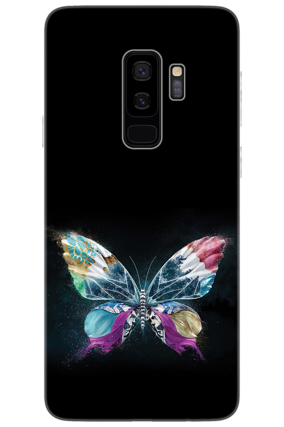 Ceppare Samsung Galaxy S9 PLUS (SM-G965F) Uyumlu Kılıf Desen Baskı Silikon Kelebek Resim STK:548 CP-07Lh6UI