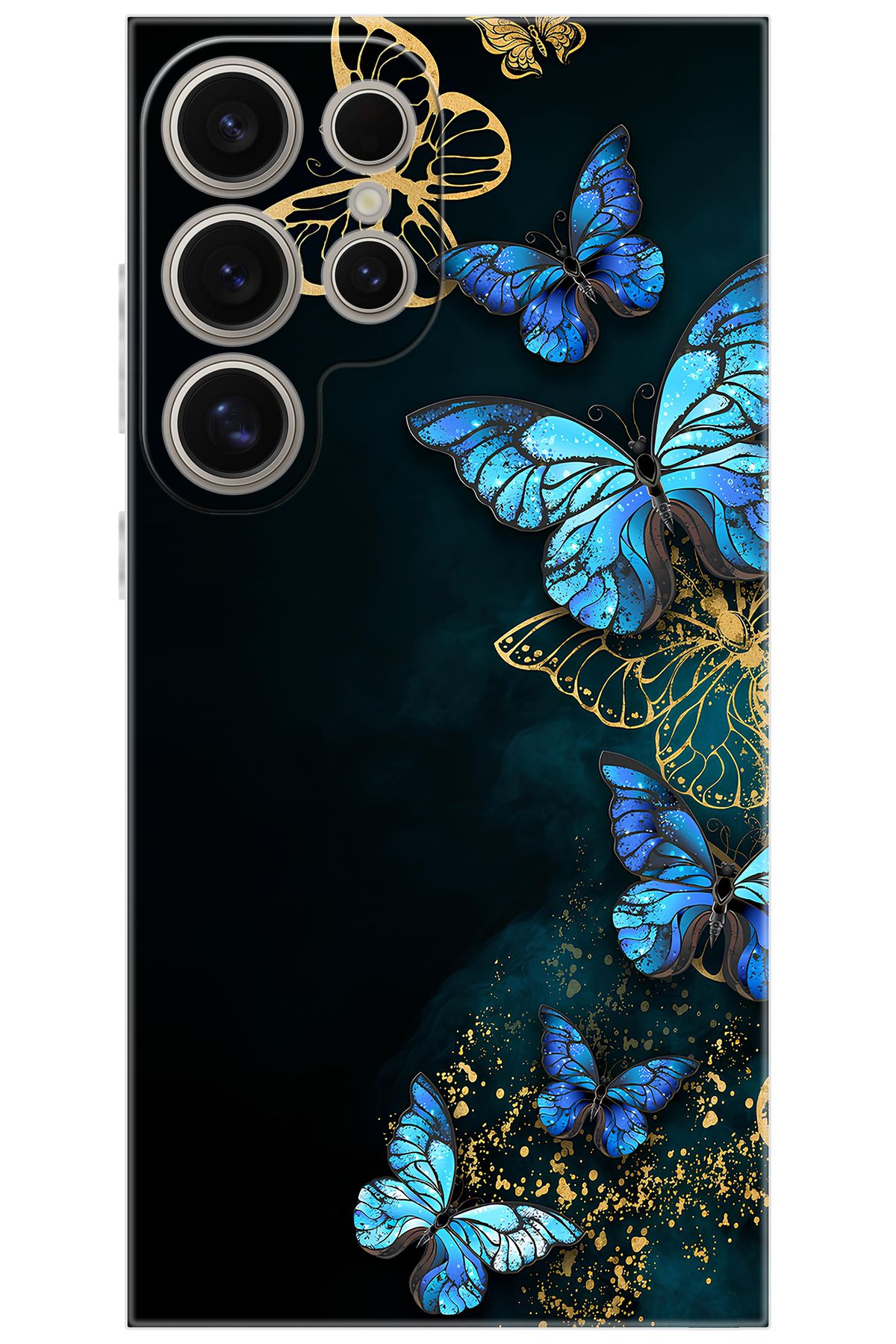 Ceppare Samsung Galaxy S24 ULTRA (SM-S928B) Uyumlu Kılıf Desen Silikon Kelebekler STK:721 CP-OUz7da0
