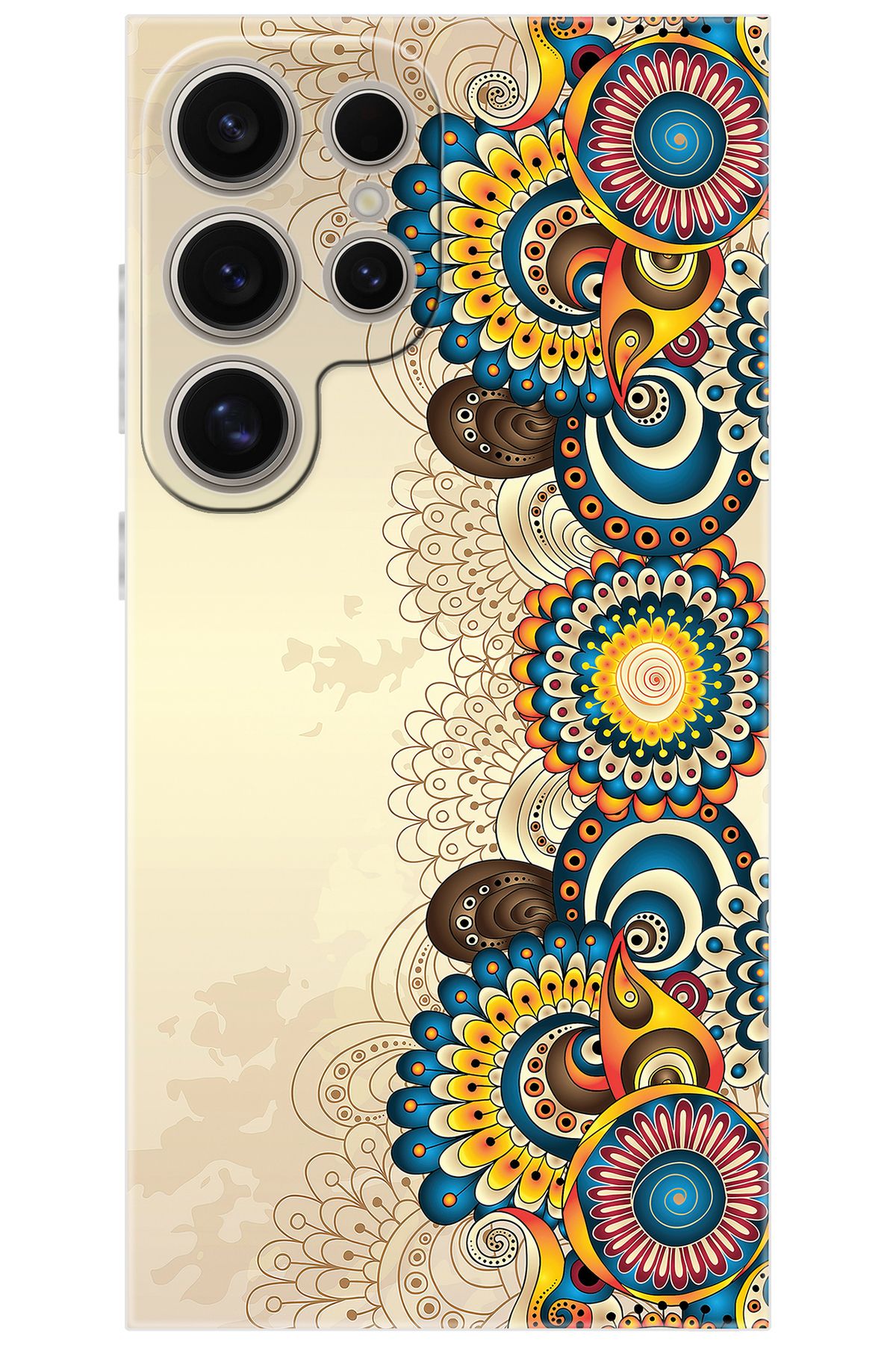 Ceppare Samsung Galaxy S24 ULTRA (SM-S928B) Uyumlu Kılıf Silikon Dekoratif Çiçek Tasarım STK:531 CP-LnWWIUe