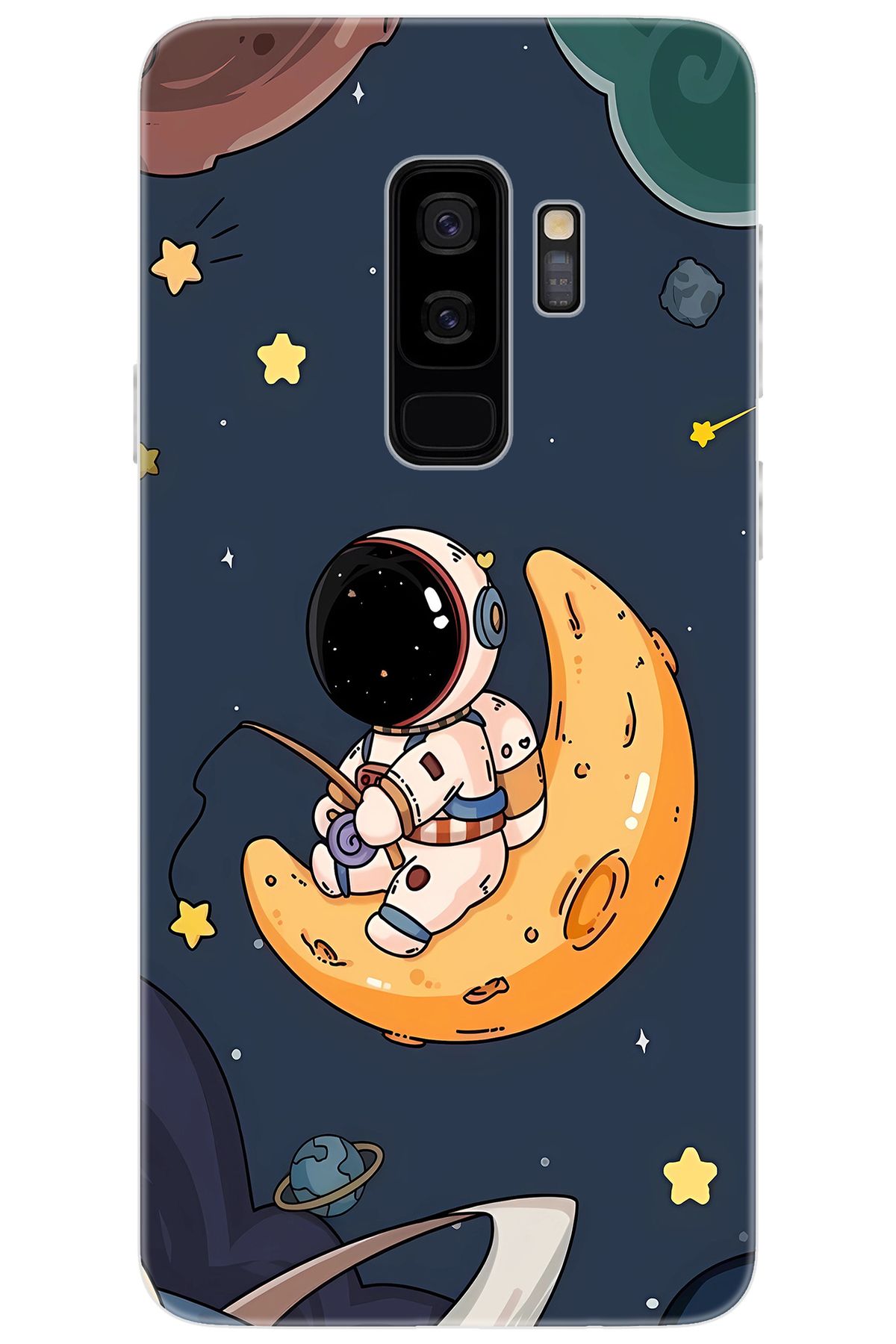 Ceppare Samsung Galaxy S9 PLUS (SM-G965F) Uyumlu Kılıf Desen Baskılı Silikon Astronot STK:698 CP-CXILMk9