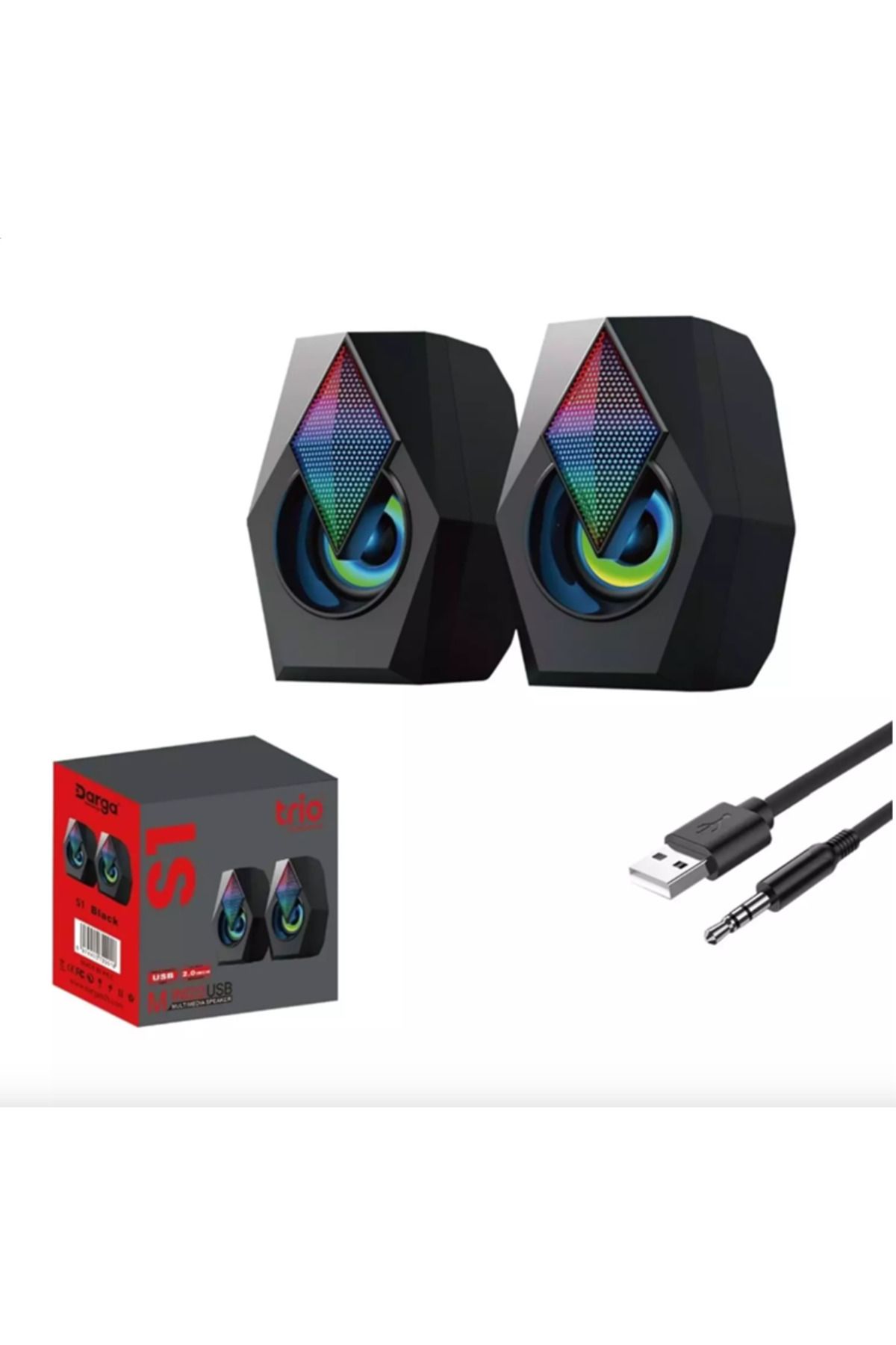 Trio TRS1 LEDLİ BİLGİSAYAR HOPARLÖRÜ