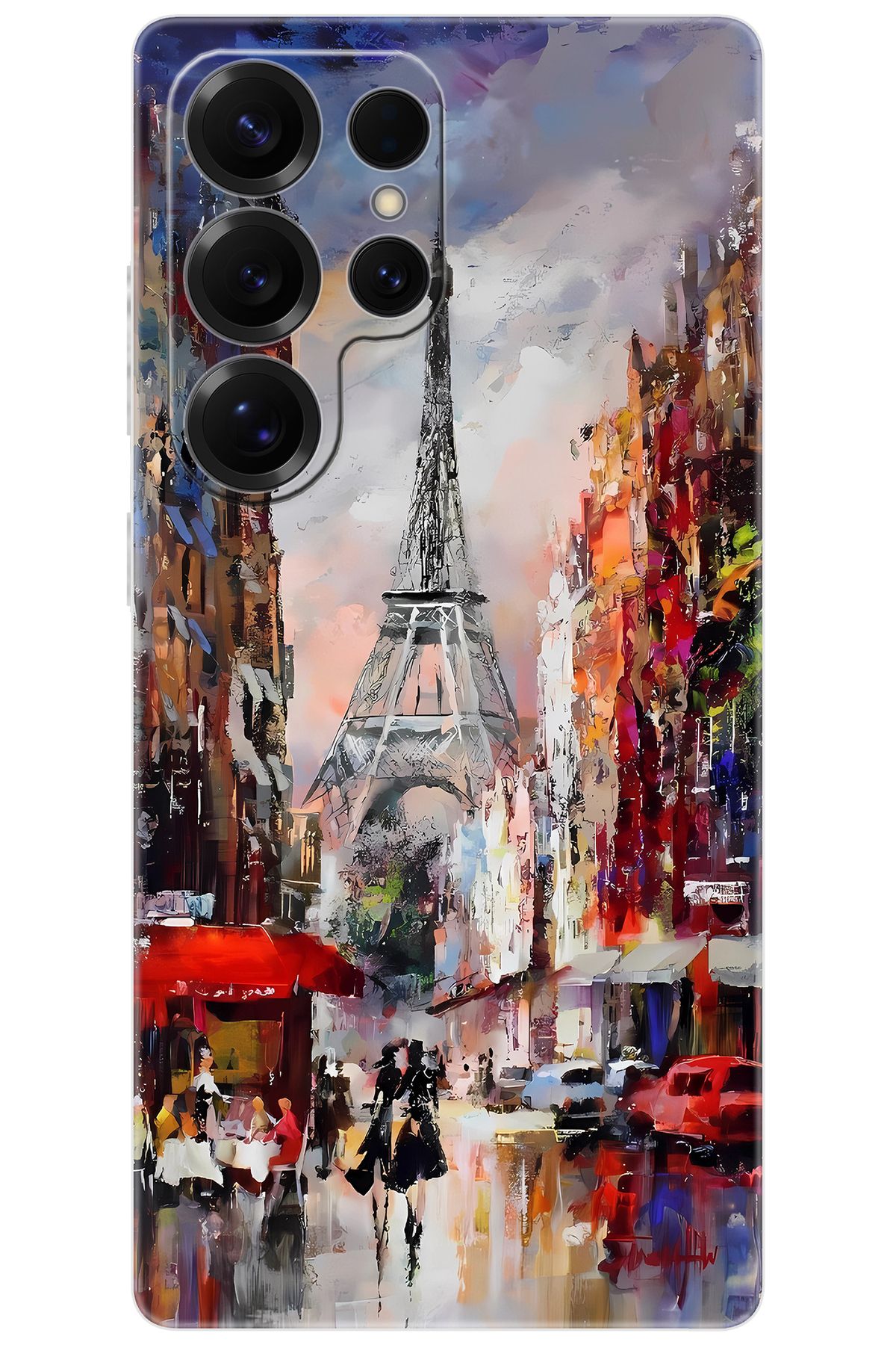 Ceppare Samsung Galaxy S25 ULTRA (SM-S938B) Uyumlu Kılıf Desen Baskı Silikon Eyfel Kule STK:1010 CP-xVri7fy