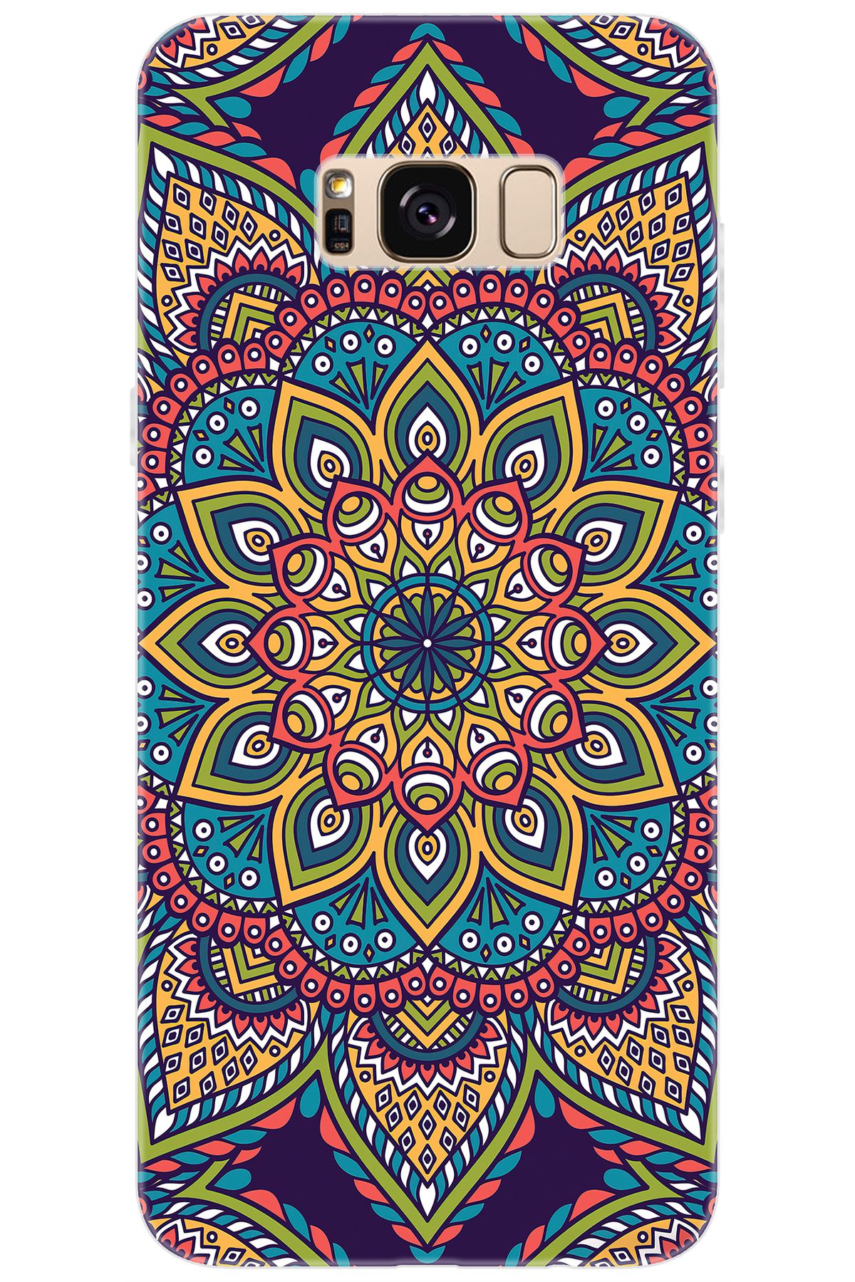 Ceppare Samsung Galaxy S8 PLUS (SM-G955F) Uyumlu Kılıf Silikon Mandala Vektör Tasarım STK:502 CP-i2WnlVt