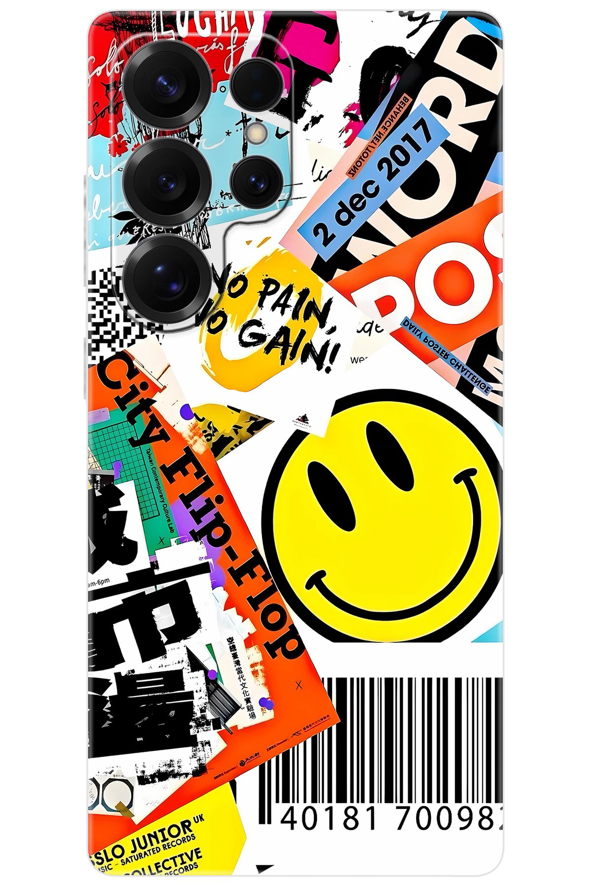 Ceppare Samsung Galaxy S25 ULTRA (SM-S938B) Uyumlu Kılıf Desenli Silikon No Pain No Gain STK:694 CP-arcTBrU