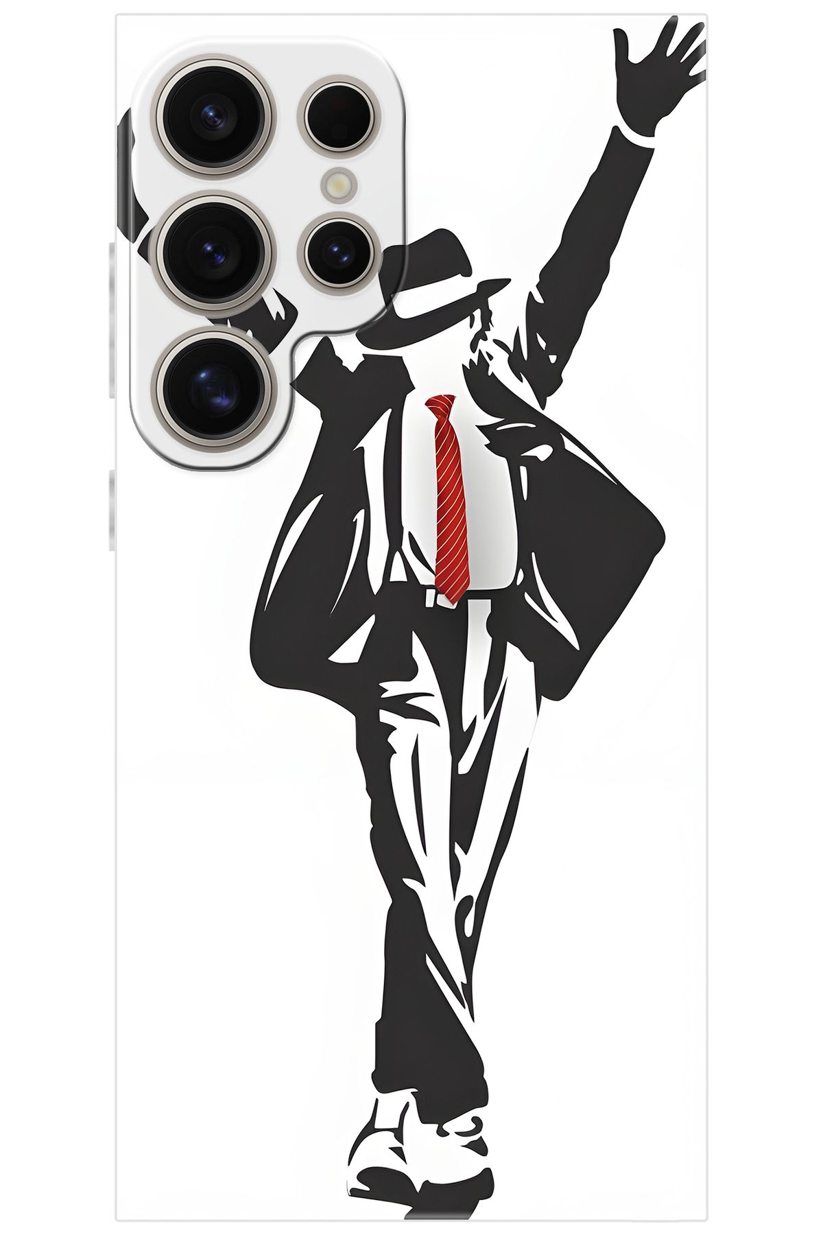 Ceppare Samsung Galaxy S24 ULTRA (SM-S928B) Uyumlu Kılıf Desenli Silikon Michael Jackson STK:705 CP-cT50zpp