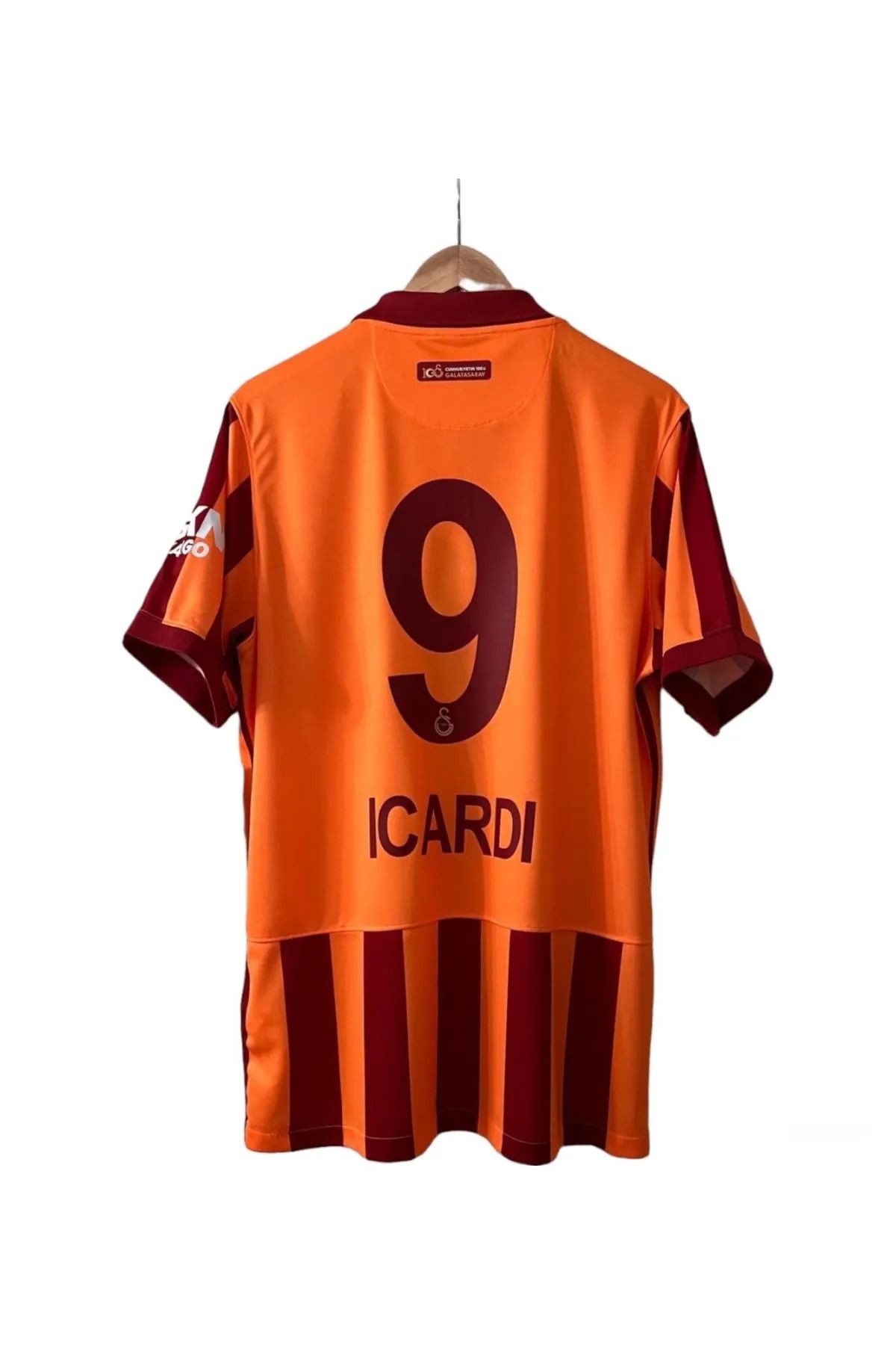 JANJON STAR G'.â.l.a.t.â.s.a.r.â.yy Sarı Kırmızı Renk I.c.a.r.d.i._ 9 Numara 100. Yıl İç Saha Kısa Kol Forma
