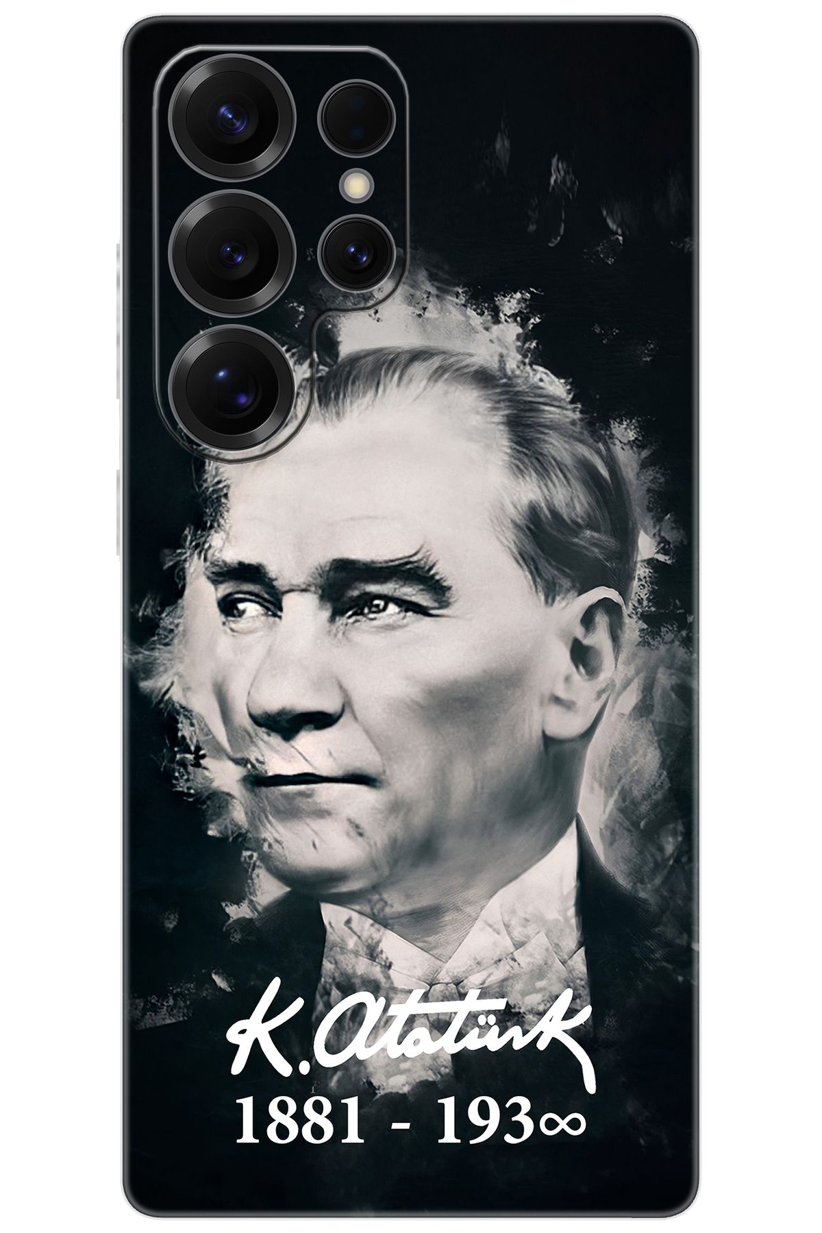Ceppare Samsung Galaxy S25 ULTRA (SM-S938B) Uyumlu Kılıf Silikon Mustafa Kemal Atatürk STK:388 CP-J3XYA6Q
