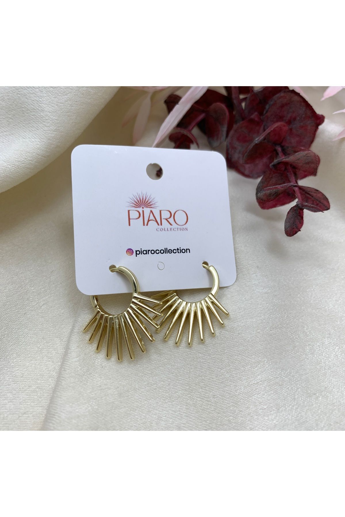 Piaro Collection Güneş Model Halka Küpe