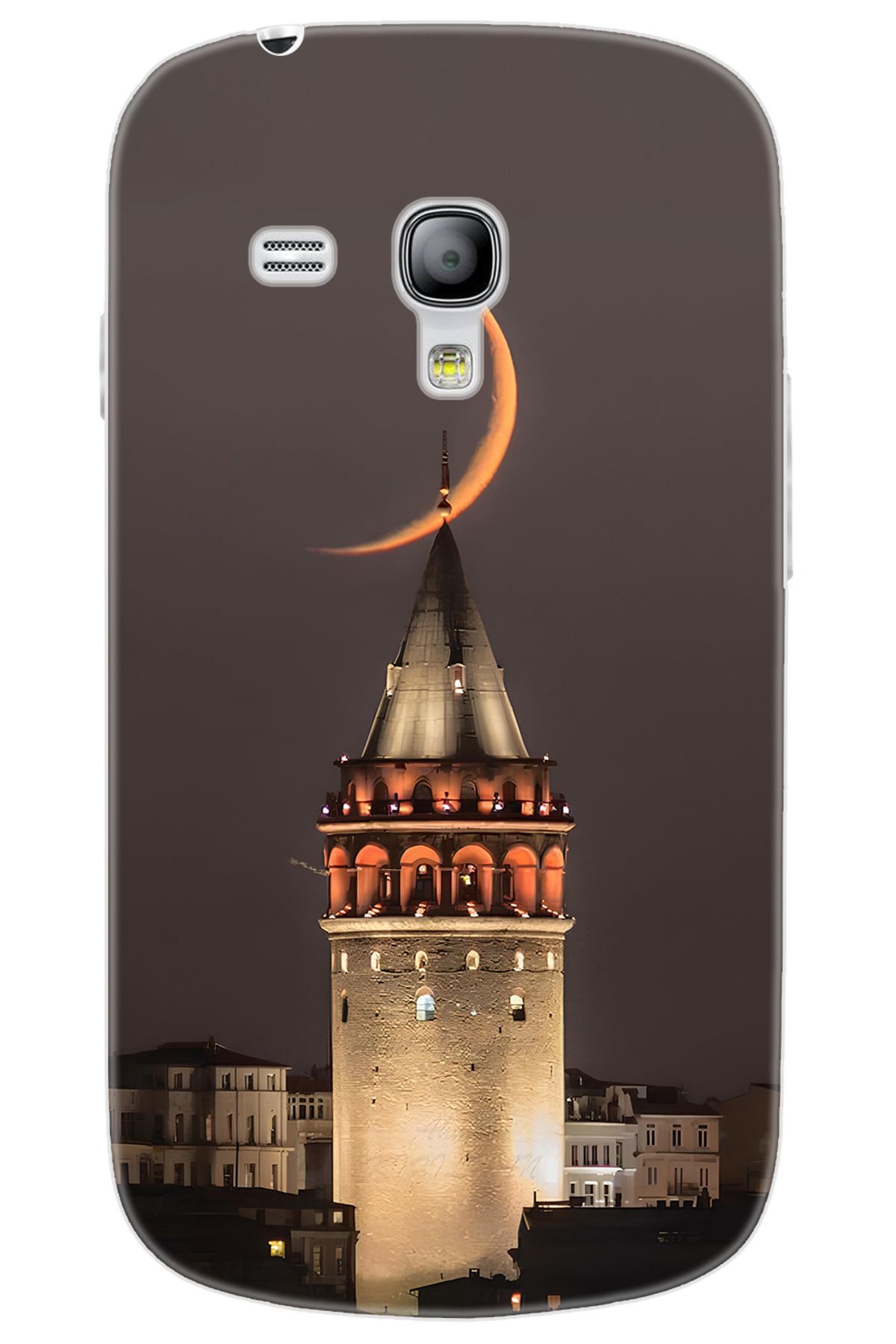 Ceppare Samsung Galaxy S3 Mini (GT-I8190) Uyumlu Kılıf Desen Baskı Silikon Galata Kulesi STK:673 CP-Q1Qfkfy