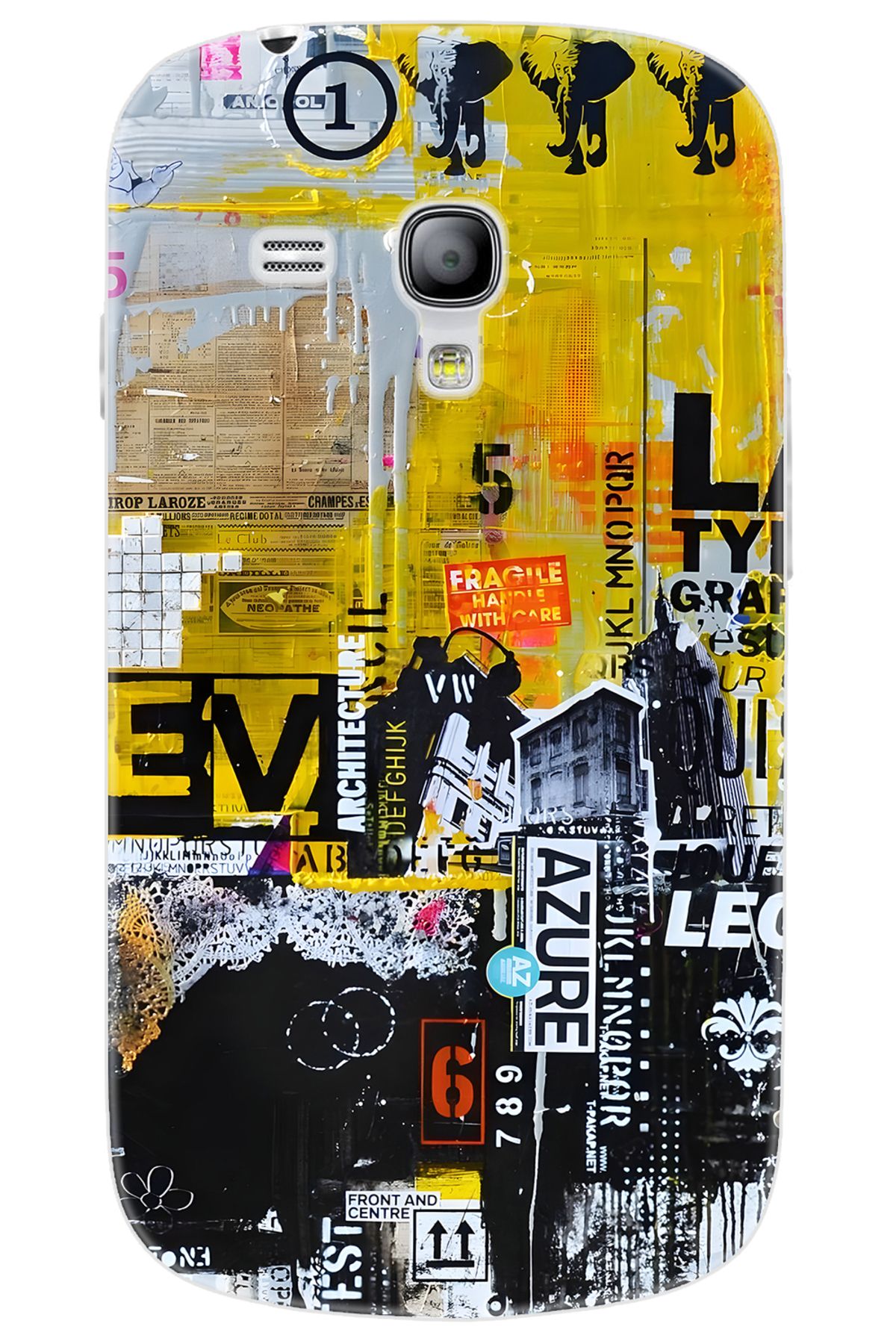 Ceppare Samsung Galaxy S3 Mini (GT-I8190) Uyumlu Kılıf Desen Baskı Silikon Sokak Sanatı STK:706 CP-6S5bbly