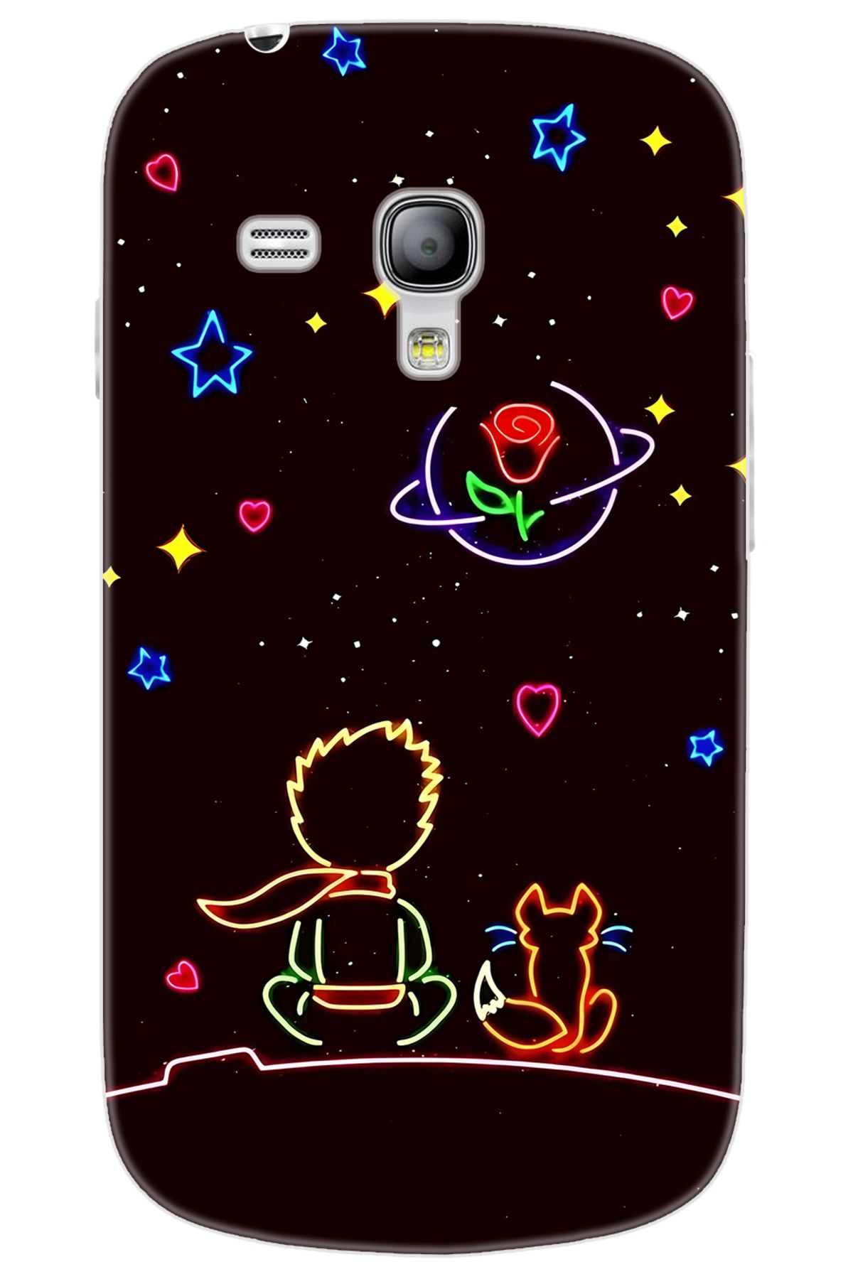 Ceppare Samsung Galaxy S3 Mini (GT-I8190) Uyumlu Kılıf Desen Baskılı Silikon Küçük Prens STK:642 CP-HeCmnmN