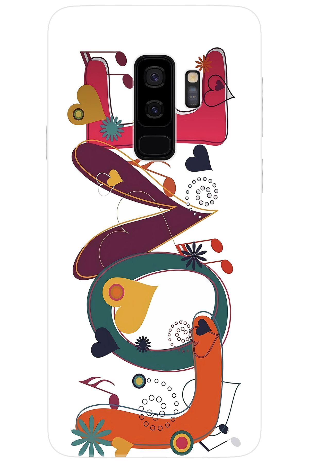 Ceppare Samsung Galaxy S9 PLUS (SM-G965F) Uyumlu Kılıf Desen Baskılı Silikon LOVE STK:621 CP-hiwA0HL