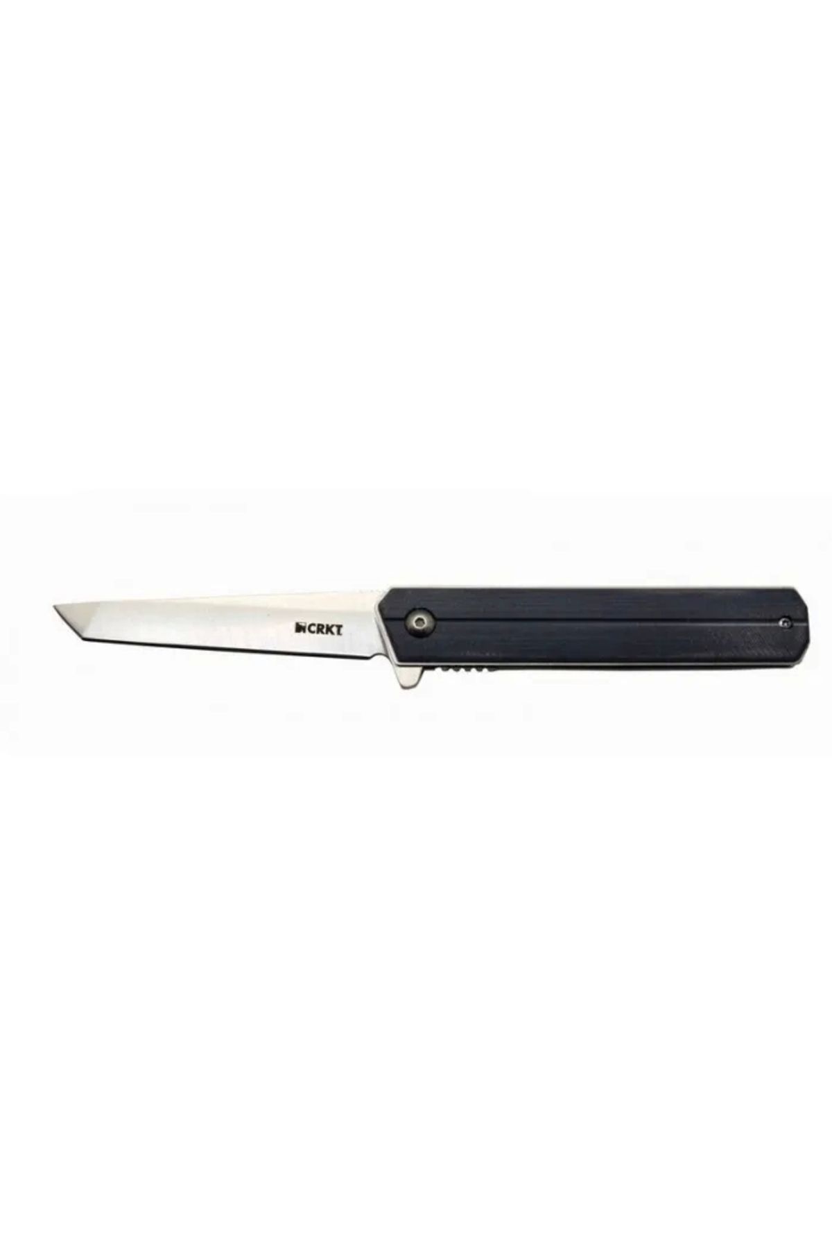 YenisiniAl Crkt 15ff Gri Tasian Tanto Çakı 20 Cm , Deri Kılıflı
