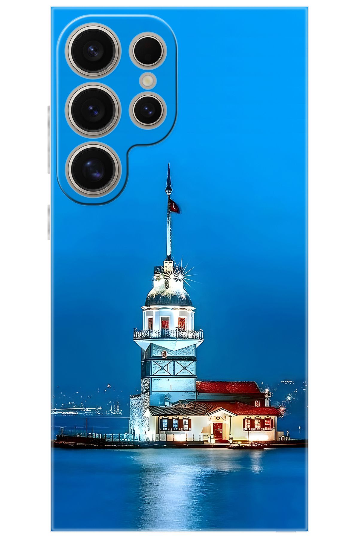 Ceppare Samsung Galaxy S24 ULTRA (SM-S928B) Uyumlu Kılıf Desen Baskılı Silikon Kız Kulesi STK:617 CP-hqIsvmv