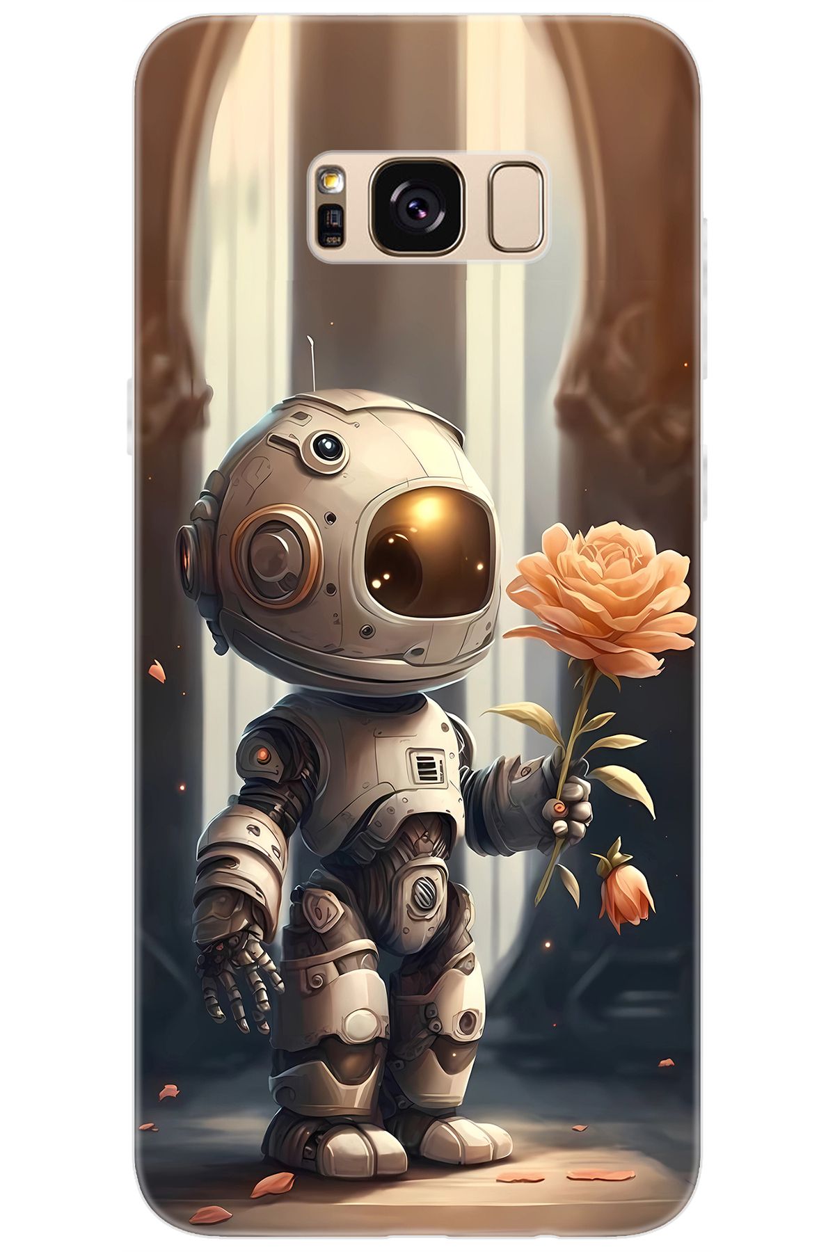 Ceppare Samsung Galaxy S8 PLUS (SM-G955F) Uyumlu Kılıf Desen Baskılı Silikon Astronot STK:620 CP-otkGpWf