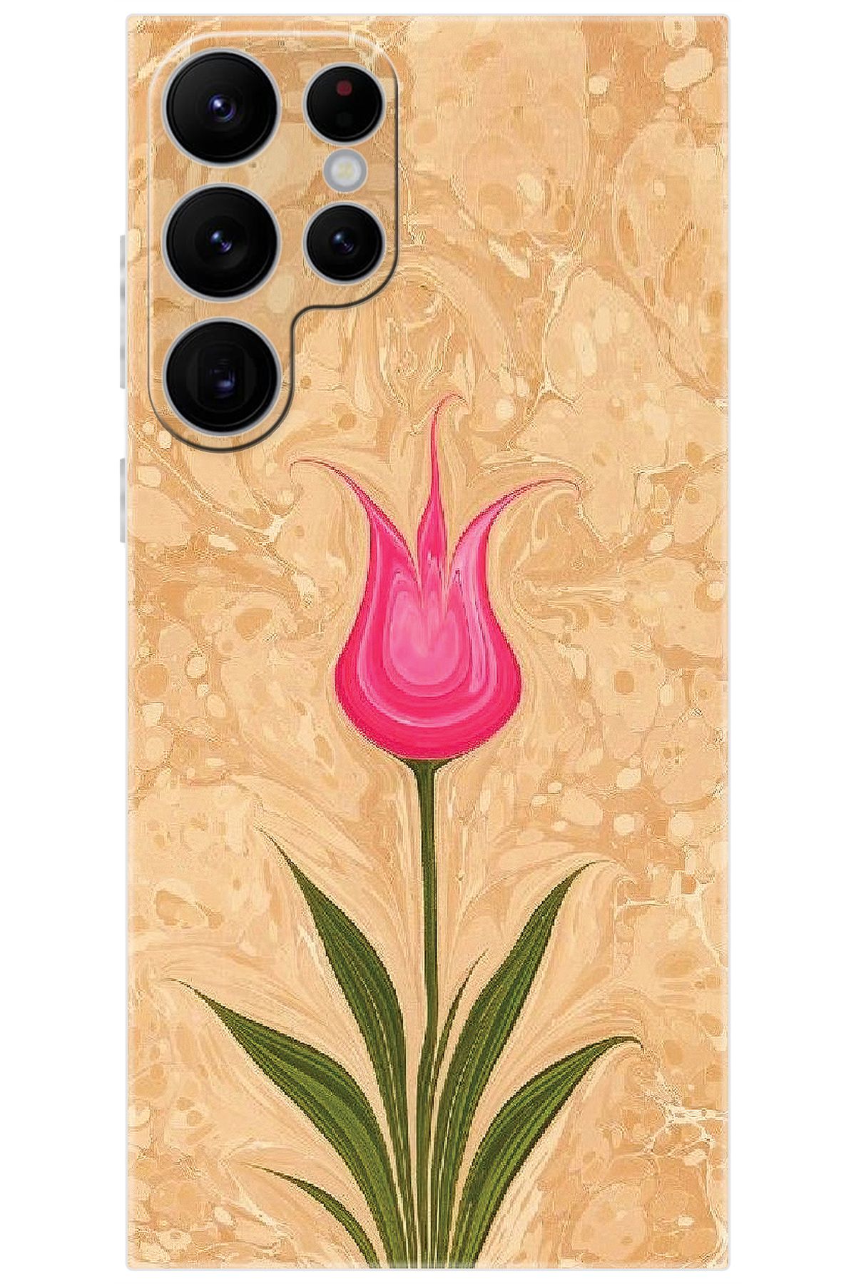 Ceppare Samsung Galaxy S22 ULTRA (SM-S908E) Uyumlu Kılıf Desen Baskı Silikon Lale Tasarım STK:544 CP-UR1DOz3